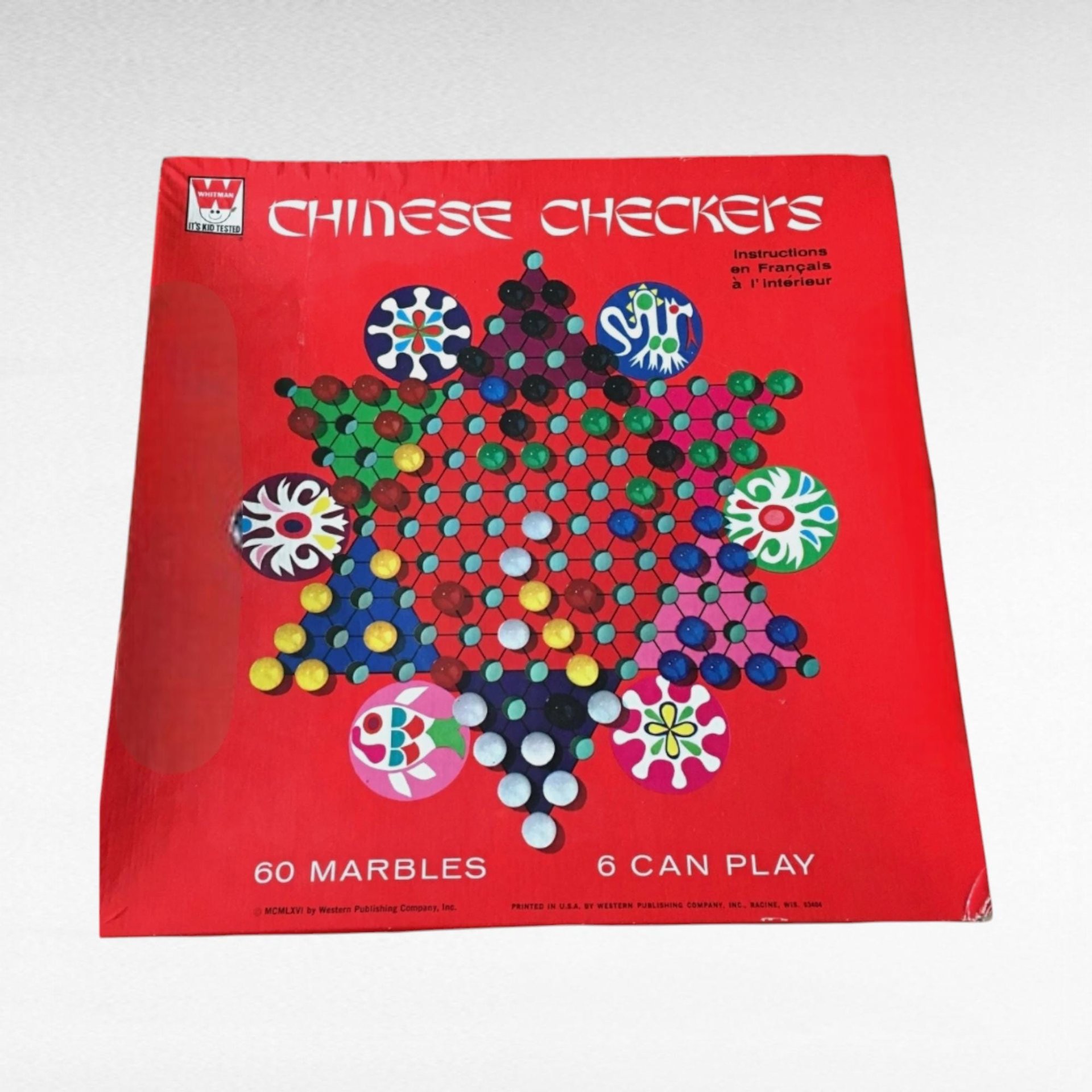 Vintage Whitman Chinese Checkers Game, Classic Board Game, Family Game Night, Strategy Game, Collectible Game, Retro Game