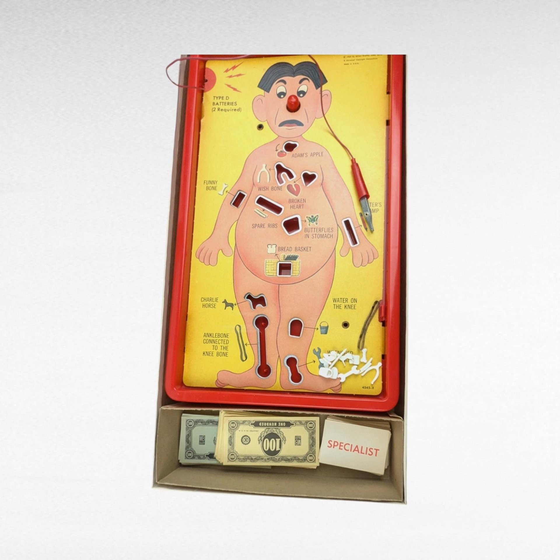 Vintage 1965 Operation Game, Milton Bradley, Smoking Doctor, Complete Game, Retro Board Game, Family Game Night, Collectible Game