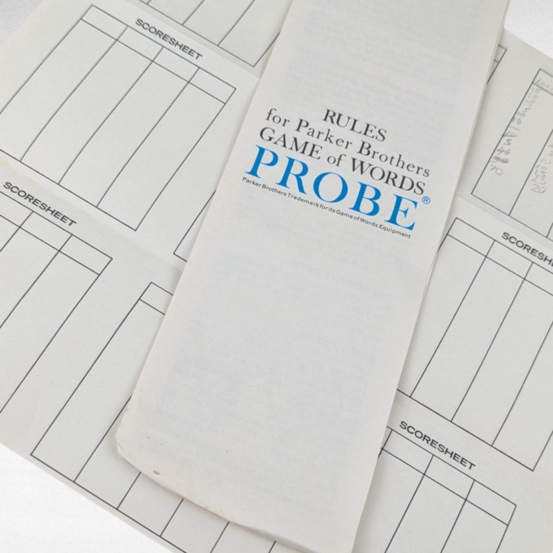 1964 Parker Brothers Probe Game, Vintage Word Game, Complete with Instructions, Family Game Night, Collectible Board Game