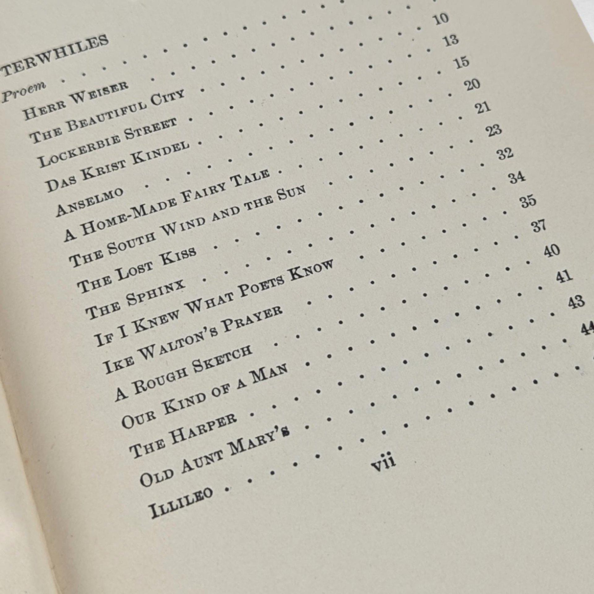 Antique Afterwhiles by James Whitcomb Riley, Hardcover Book, Poetry Collection, Hoosier Poet, Collectible Book, Gift for Book Lovers