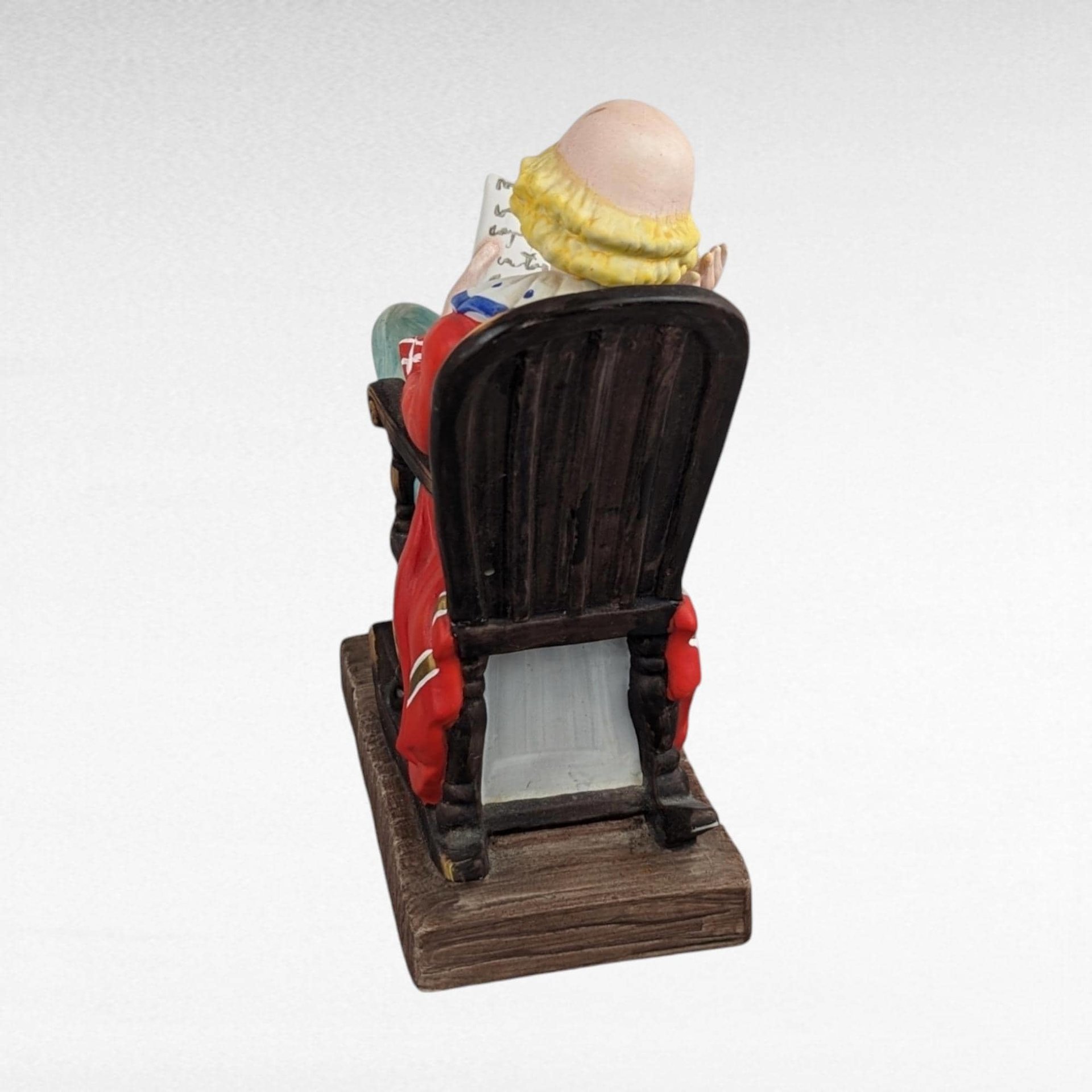 Vintage Toscany Clown Figurine | Porcelain Clown Reading Newspaper | Collectible Clown | Whimsical Decor | 8.75 Inches