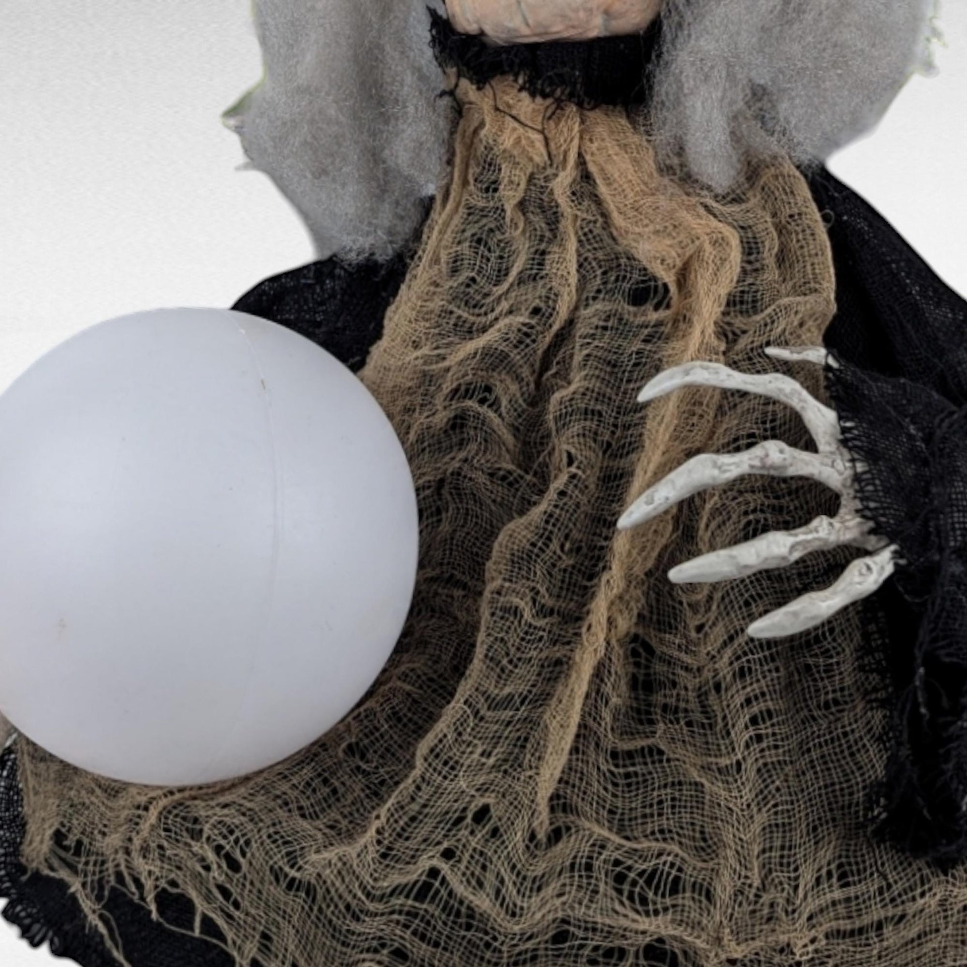 Vintage Animated Fortune Teller Halloween Decoration | Spooky Talking Witch | Haunted House Prop | Unique Halloween Decor