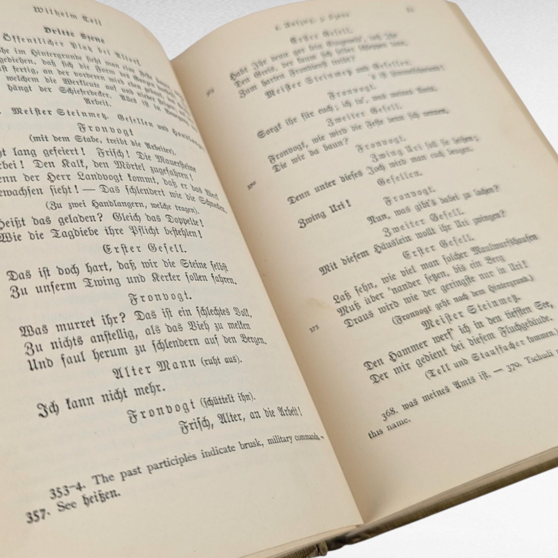 1905 Wilhelm Tell by Friedrich Schiller | Hardcover | German Literature | Classic Play | Antique Book