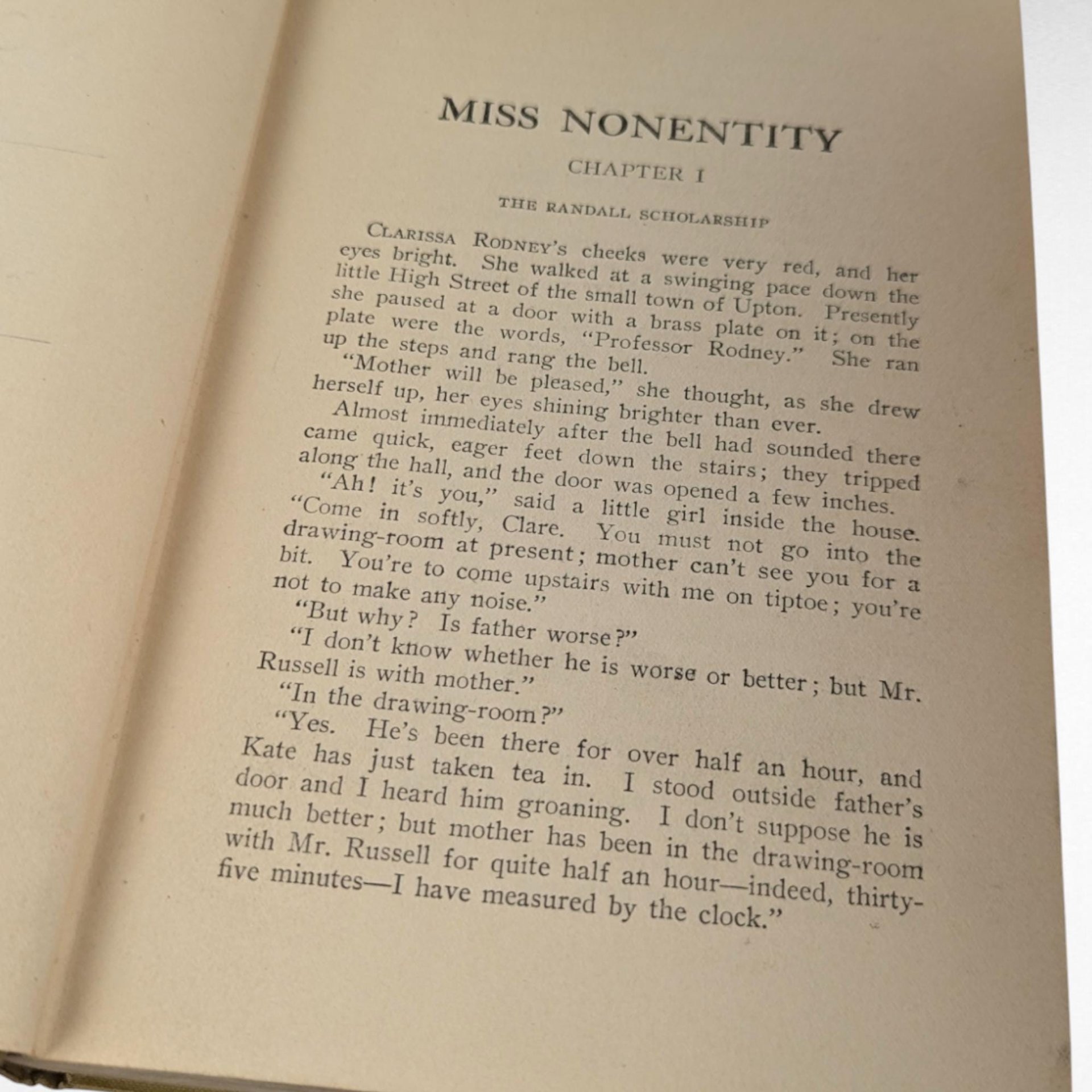 Antique Miss Nonentity by L. T. Meade | Hardcover | Girls' Story | Children's Literature | Vintage Book