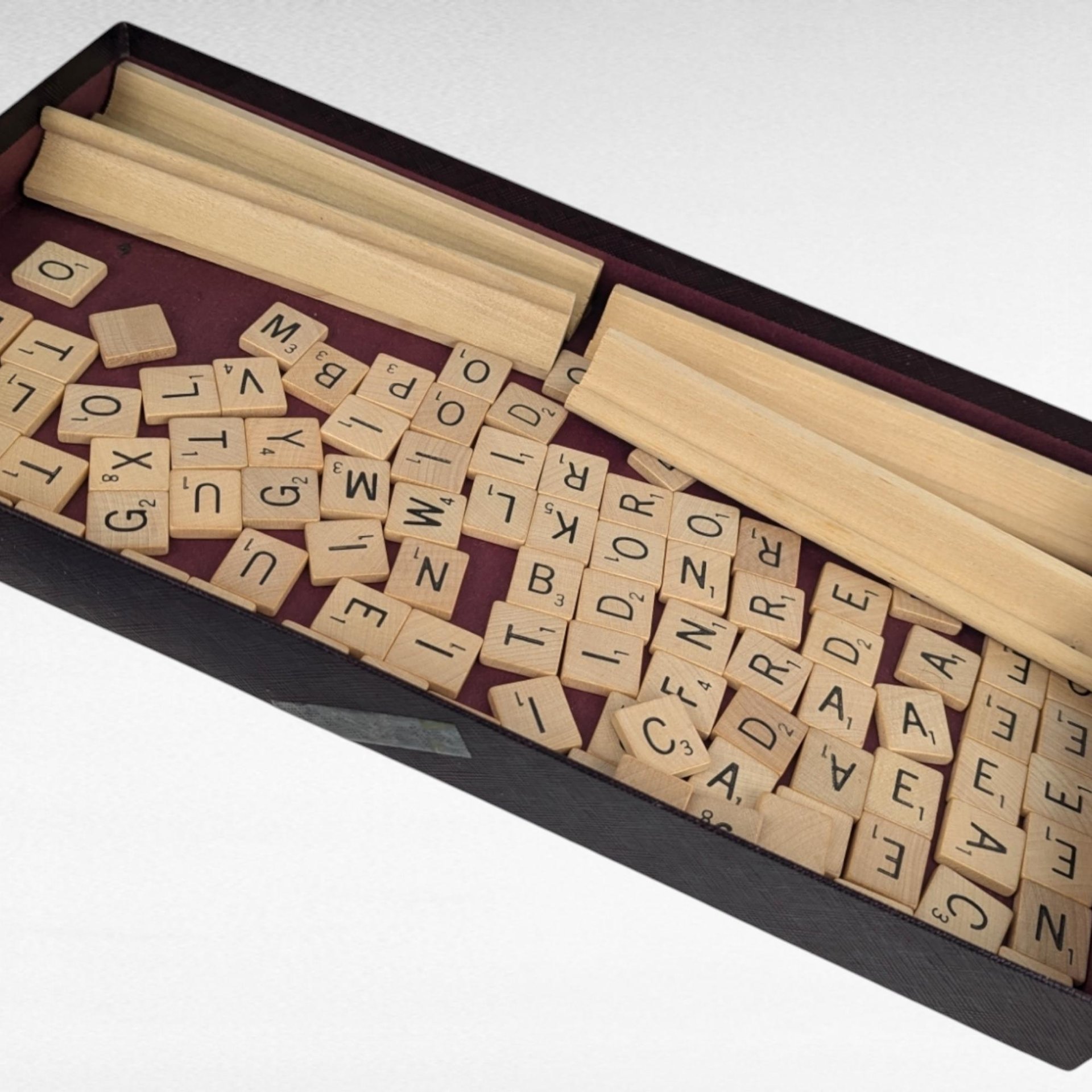 Vintage 1953 Scrabble Game, Selchow & Righter, Complete with all Pieces, Classic Word Game, Family Game Night, Missing 1 Tile