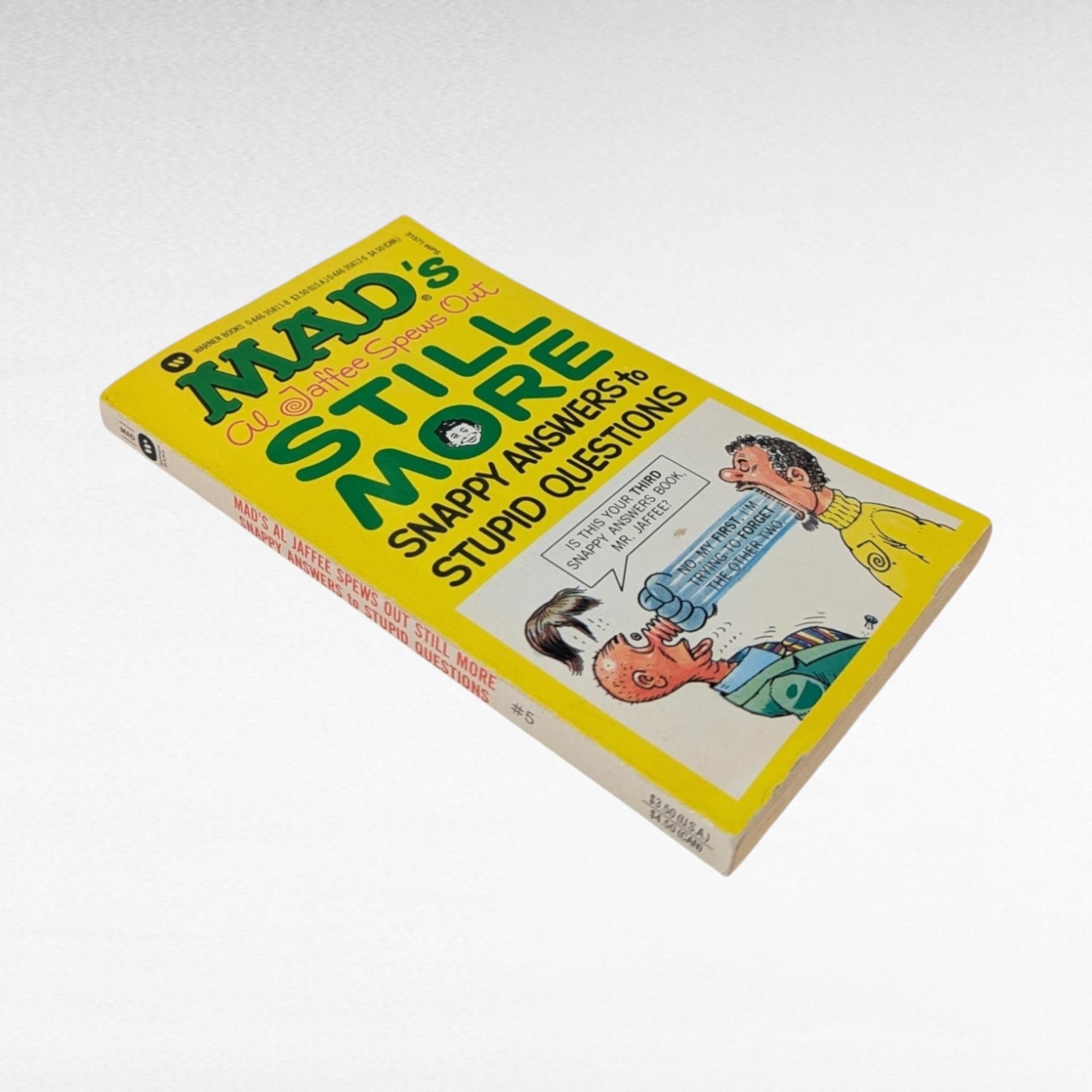 Mad Magazine, Al Jaffee, Snappy Answers to Stupid Questions, Humor Book, 1988, Paperback Book, Collectible Book, Gag Gift, Stocking Stuffer