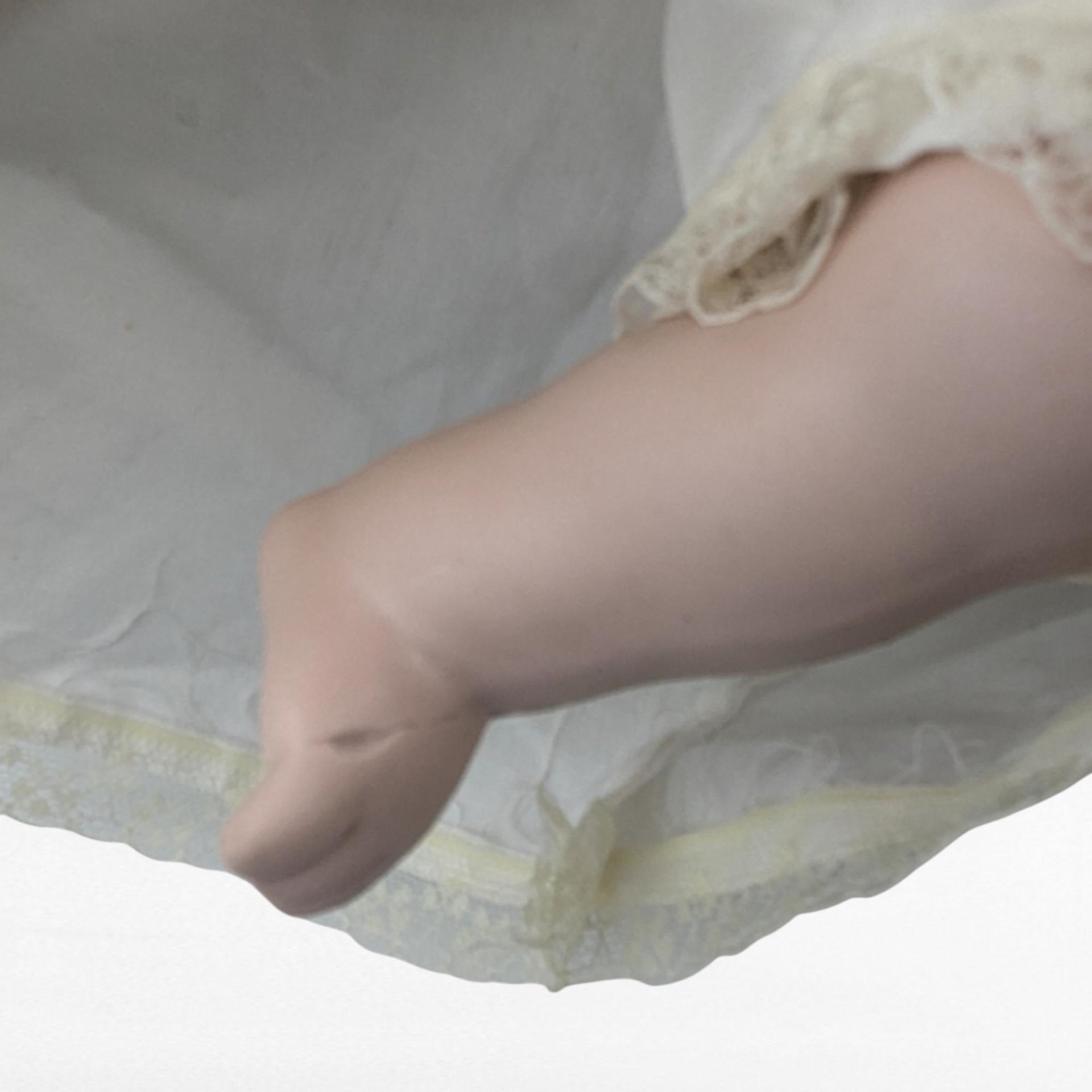 Vintage Musical Porcelain Baby Doll | Plays Brahms' Lullaby | Collectible Doll | Antique Doll | Vintage Toy