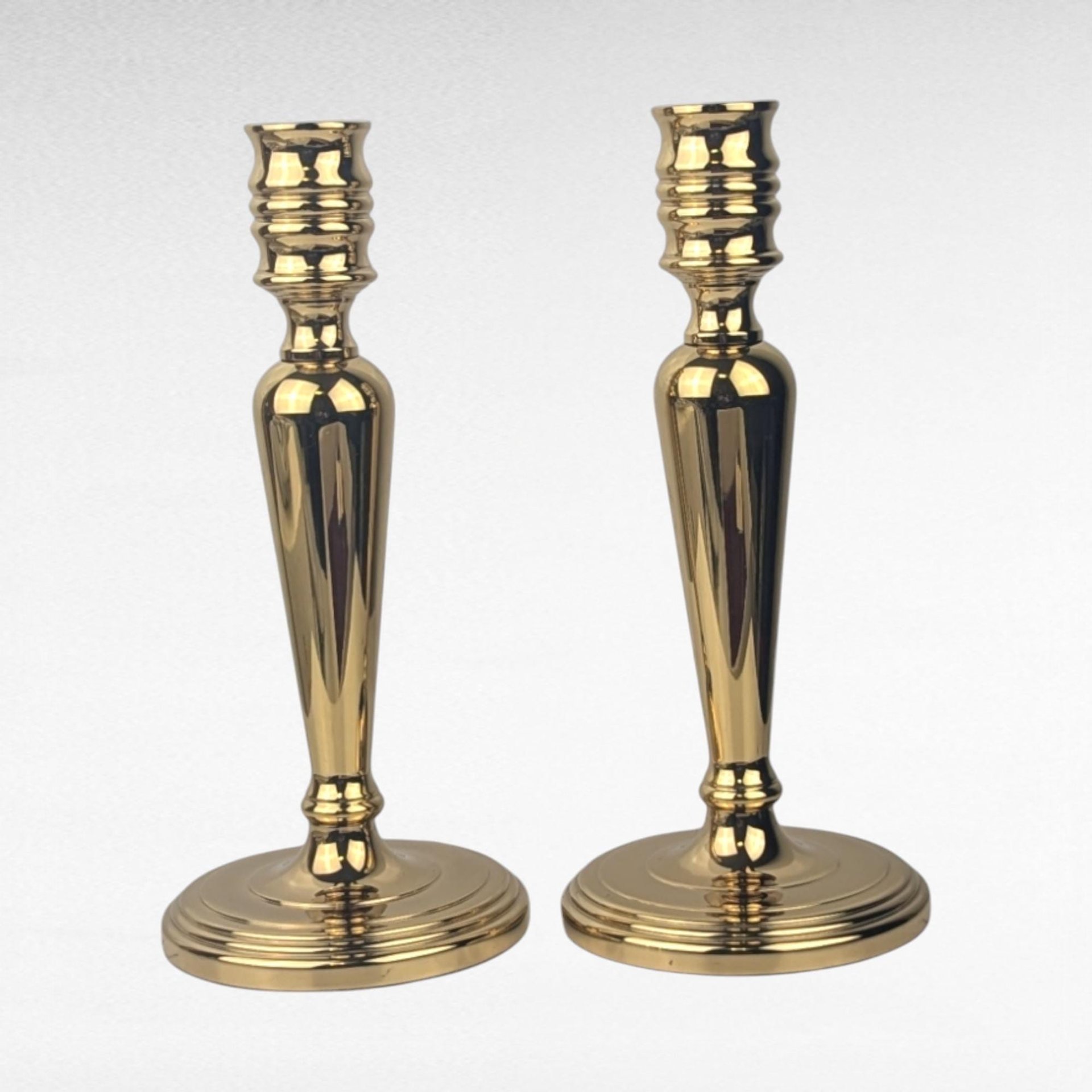Vintage Baldwin Brass Candlesticks, Pair of Candlesticks, 7" Tall, Taper Candle Holders, Mid-Century Modern Decor, Home Decor