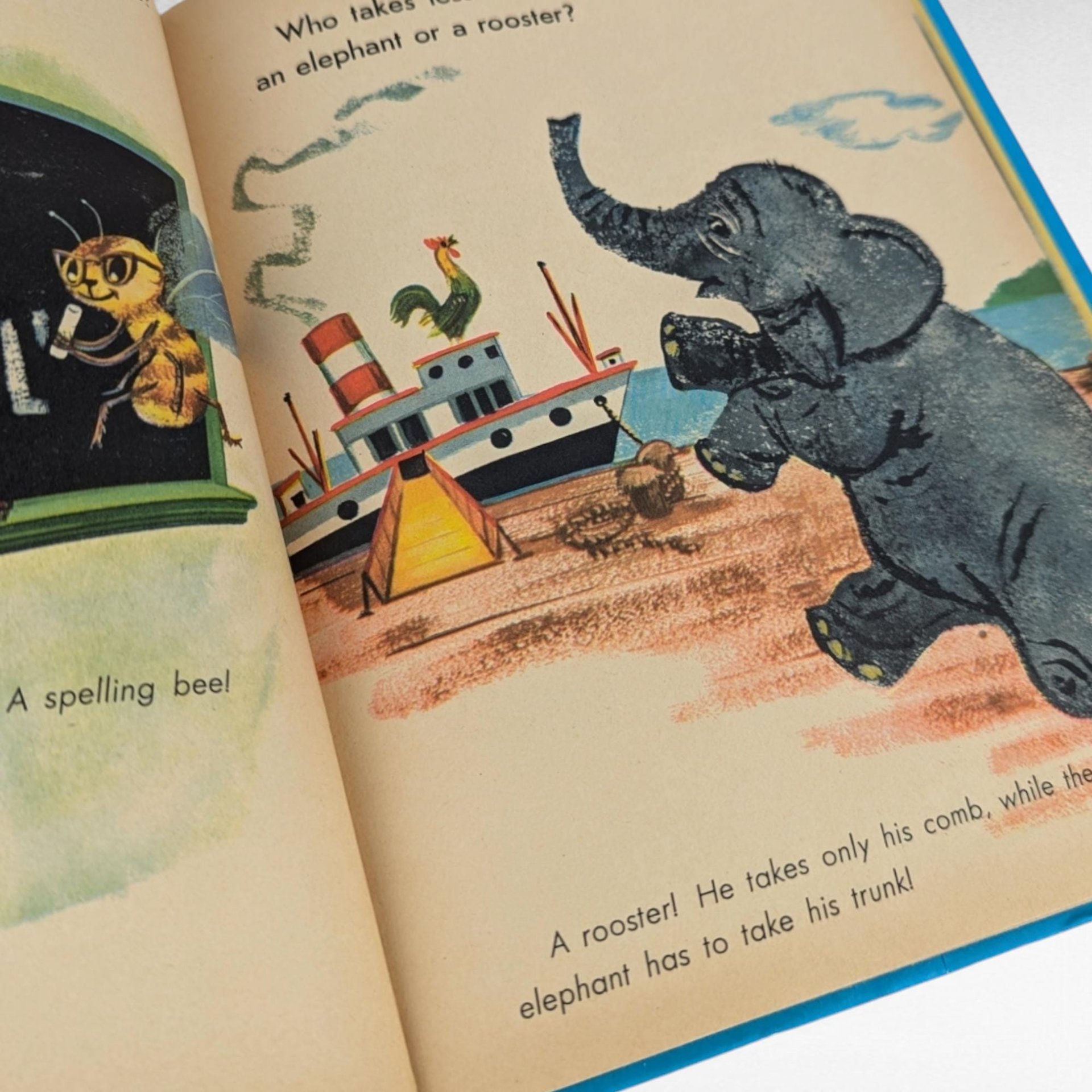 Vintage 1960 My First Book of Riddles - Children's Riddle Book -  Janet and Alex D'Amato - Illustrated Children's Book - Collectible Book