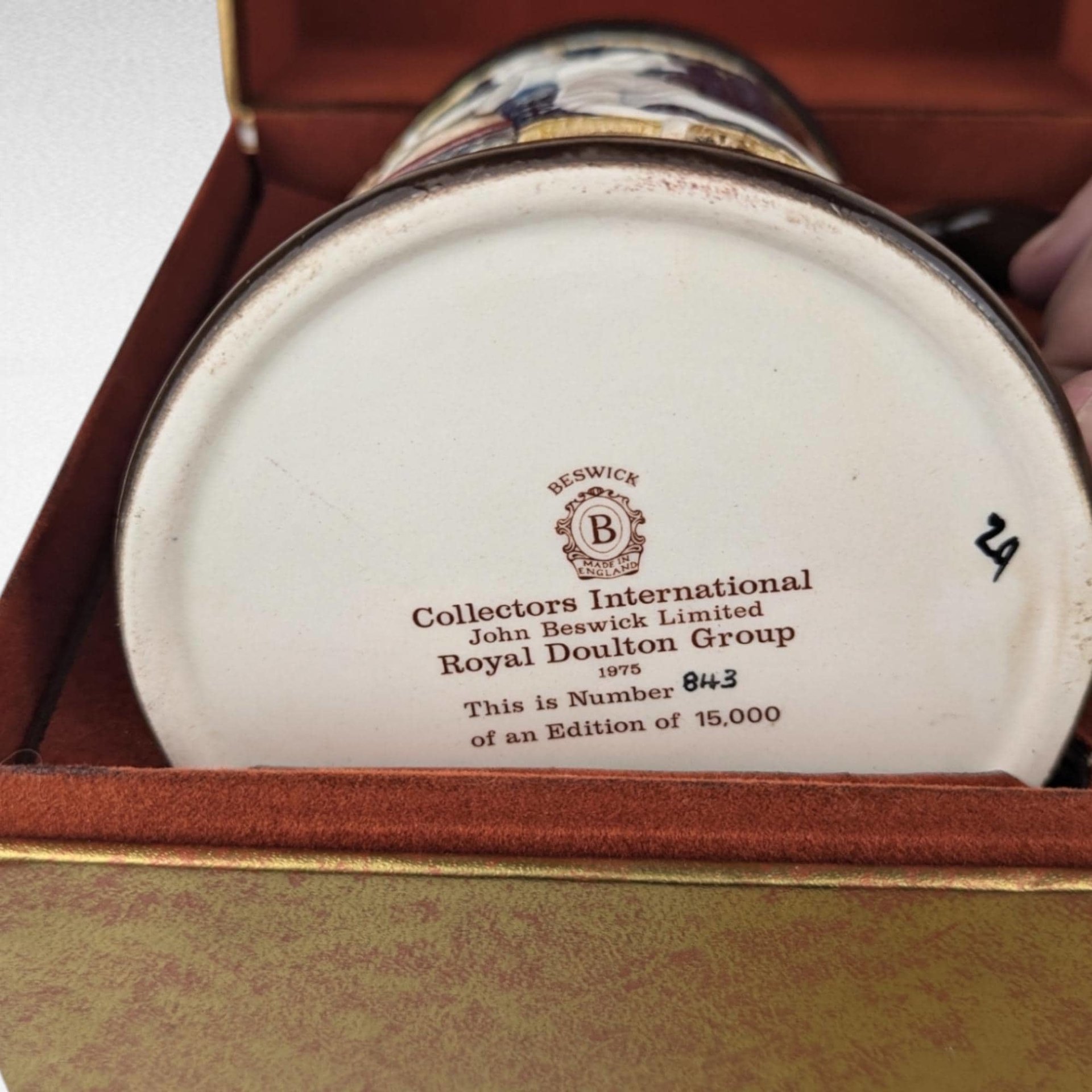 Vintage 1975 Royal Doulton Christmas Carol Tankard | The First Ghost Visits Scrooge | Limited Edition | Numbered | With Box