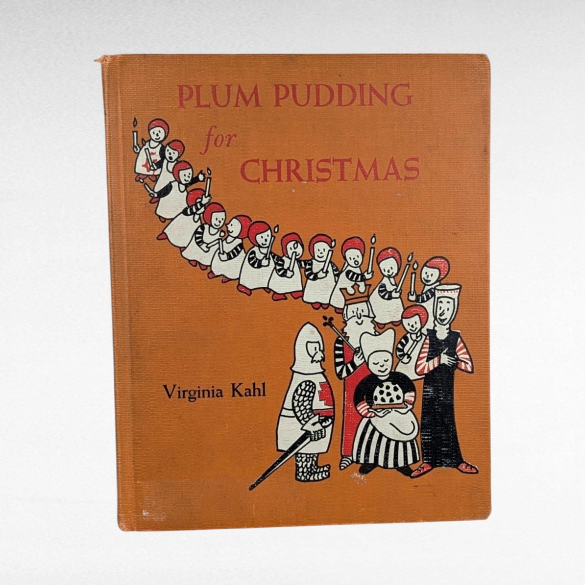 1956 Vintage Plum Pudding for Christmas by Virginia Kahl | Hardcover Children's Book | Illustrated Christmas Story