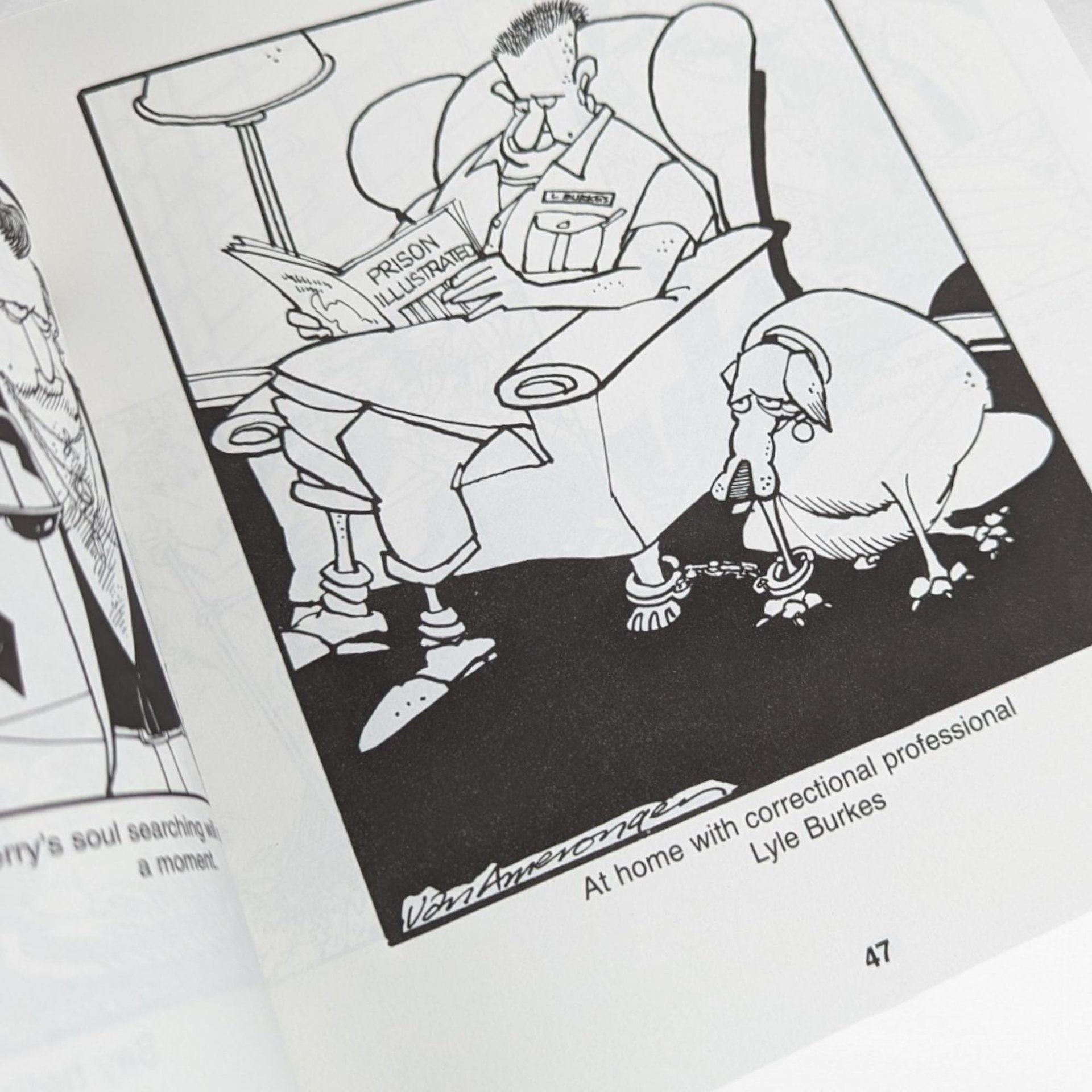 Signed Ballard Street Book 1998, Jerry Van Amerongen Cartoon Book, Humorous Gift, Vintage Comic Book