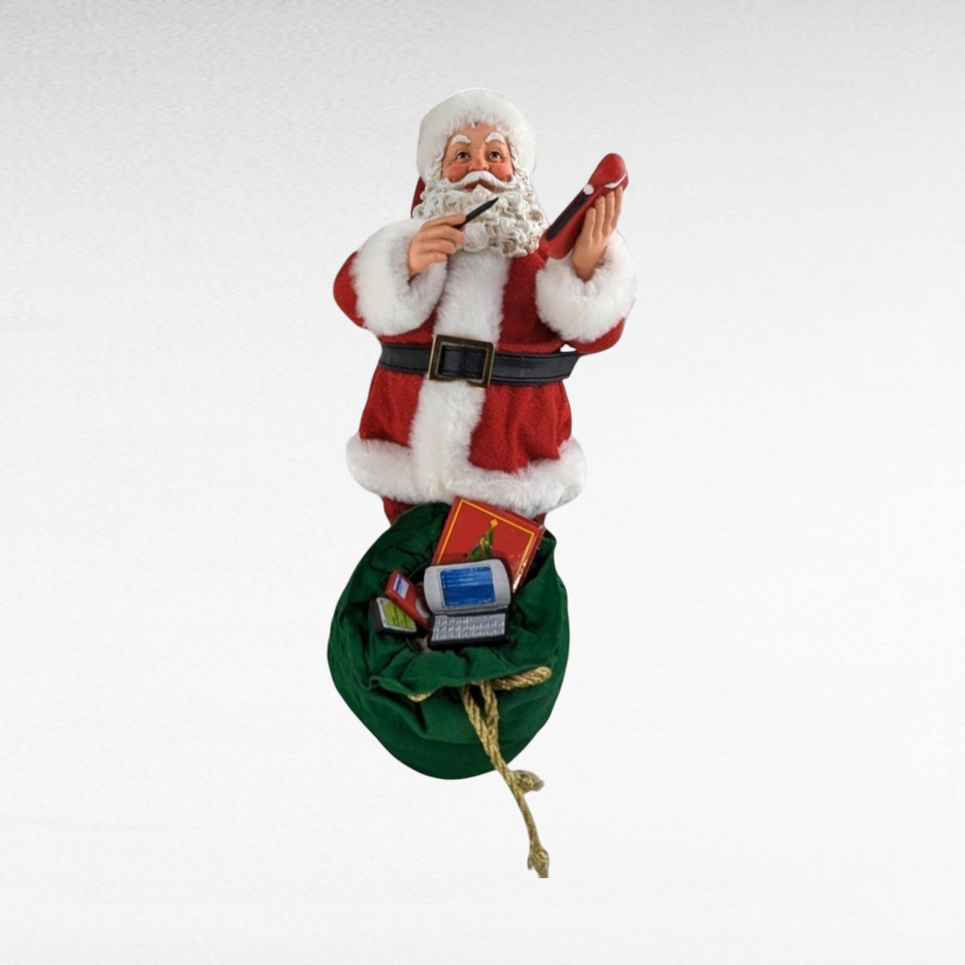 Vintage Possible Dreams 10" Santa with Toy Bag.