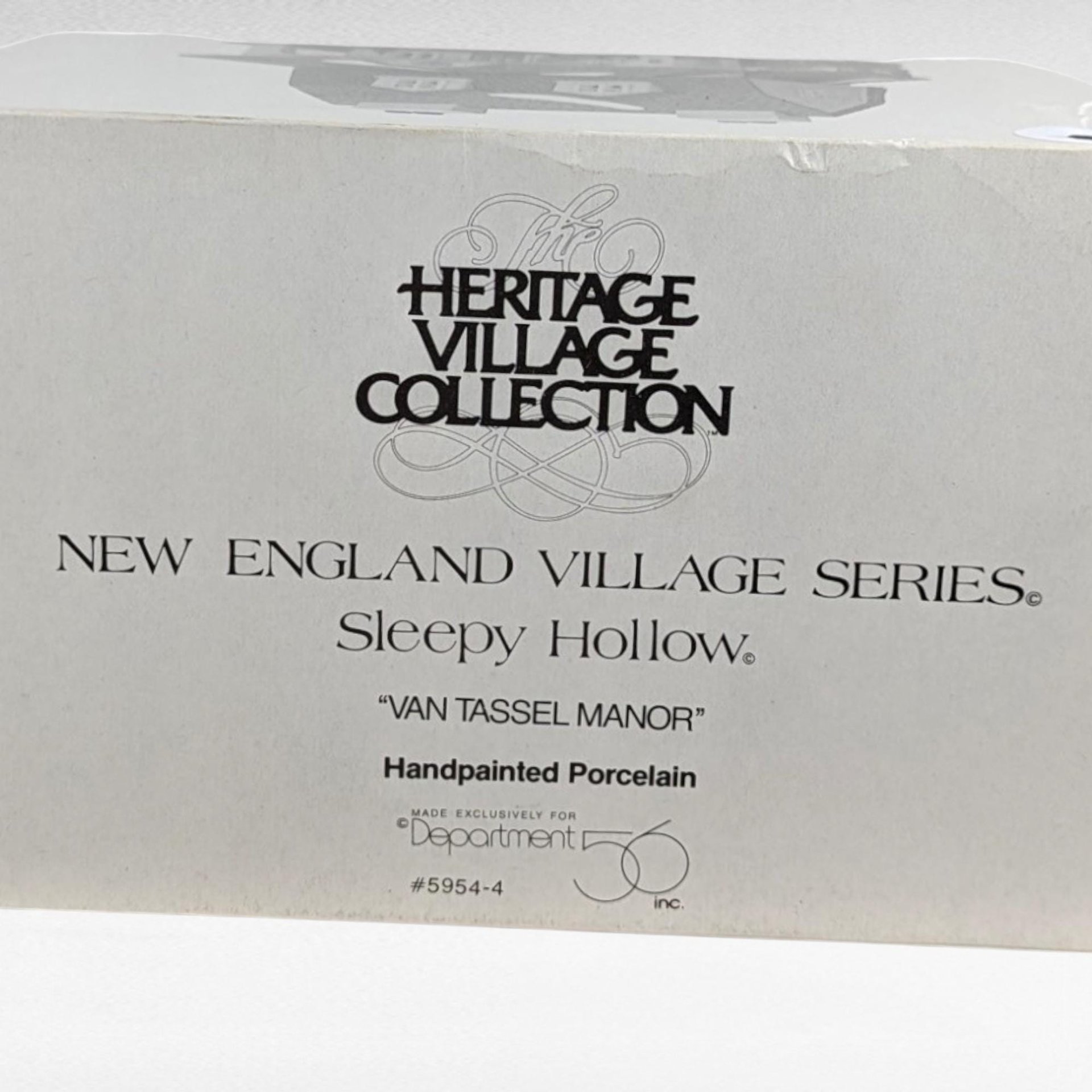 Vintage Dept 56 Van Tassel Manor - Sleepy Hollow - New England Village #5954-4 - Lighted Porcelain House