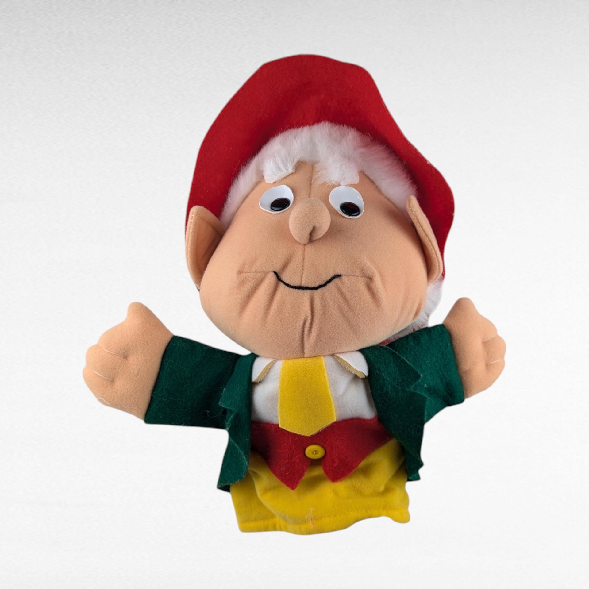 Vintage 1988 Keebler Elf Hand Puppet, Ernie Keebler, Advertising Collectible, Plush Toy, Nostalgia