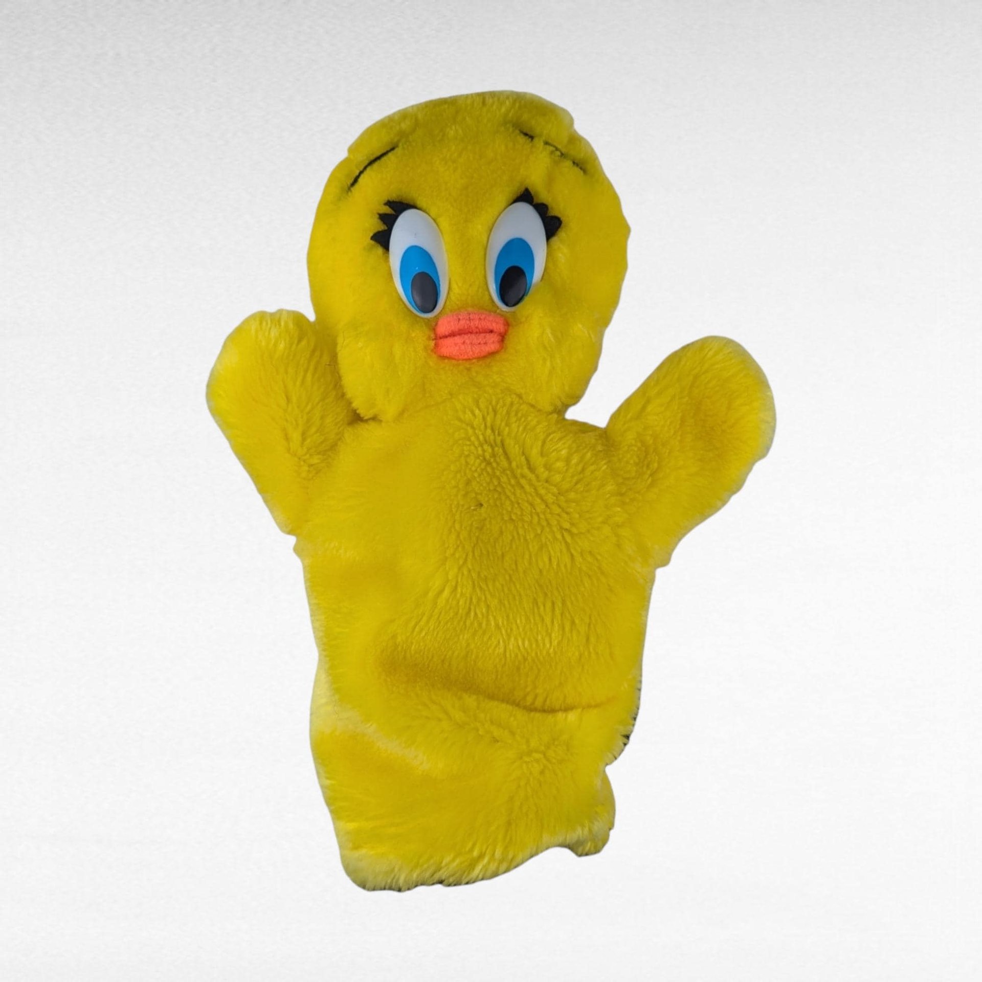 Vintage 1971 Warner Bros. Tweety and Sylvester Hand Puppets, Looney Tunes, Cartoon Puppets, Collectible Toys