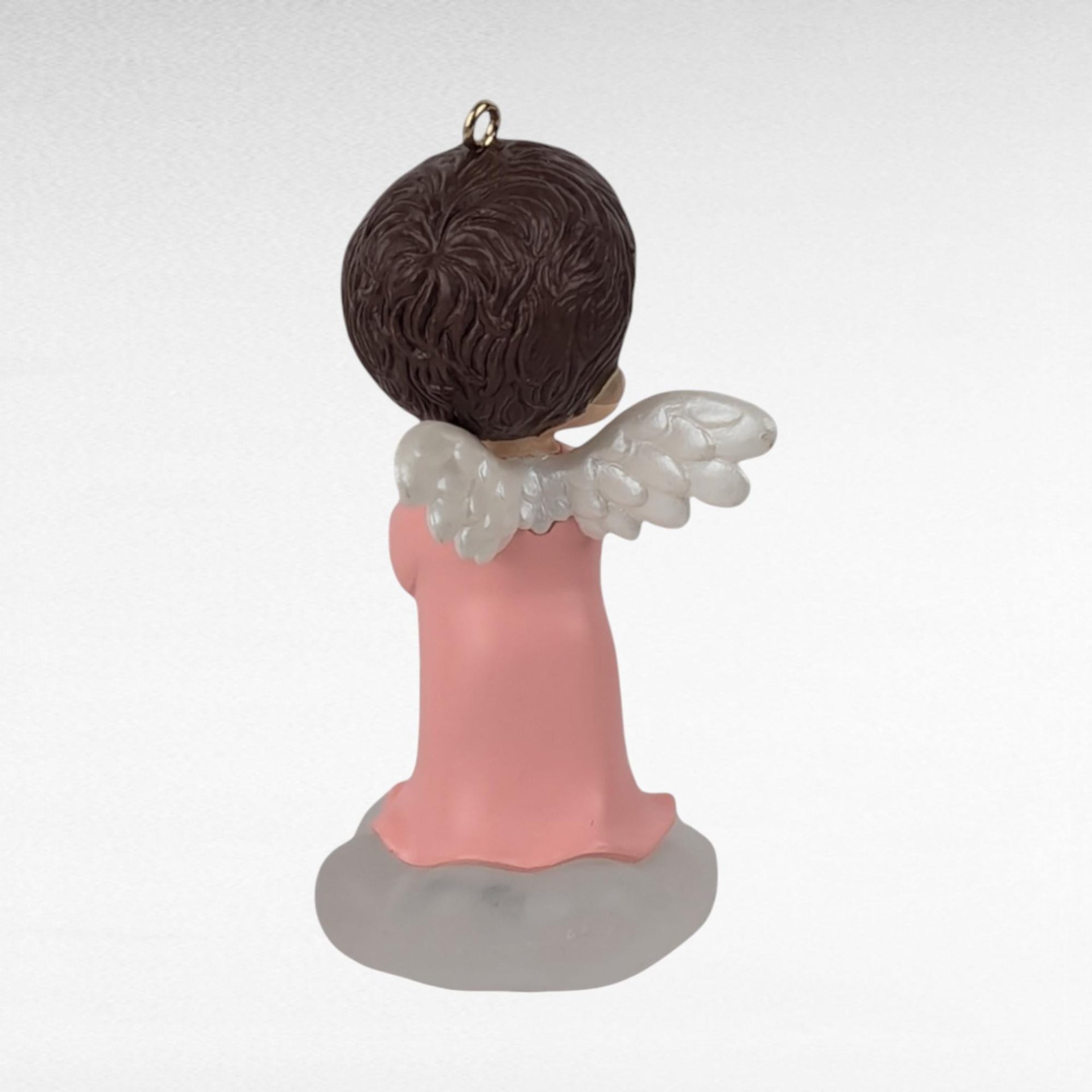 1990 Hallmark Mary's Angels "Rosebud" Ornament, Angel with Candle, Keepsake Ornament