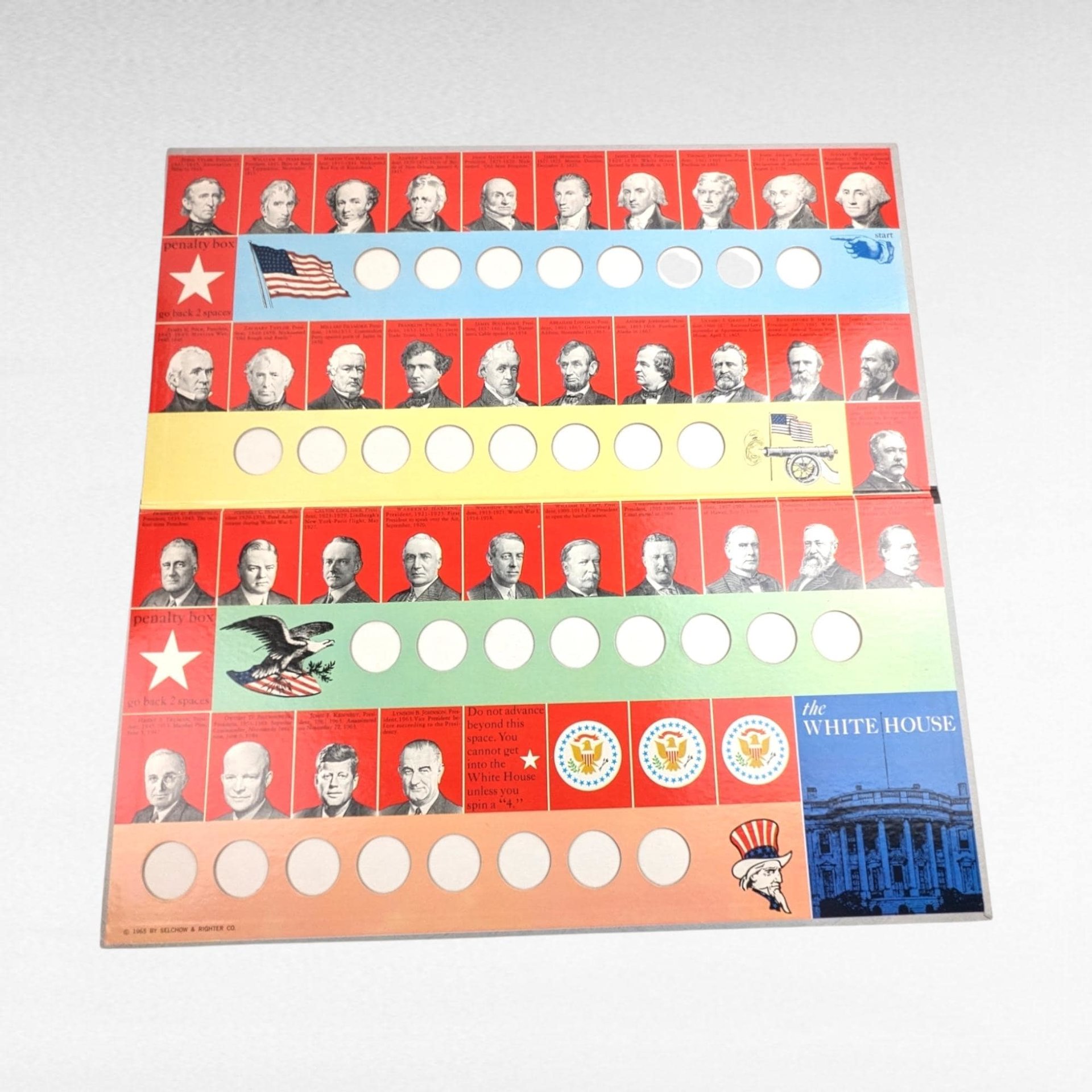 Vintage 1965 Meet the Presidents Quiz Game, Educational Game, History Game, Homeschooling,  Collectible Game