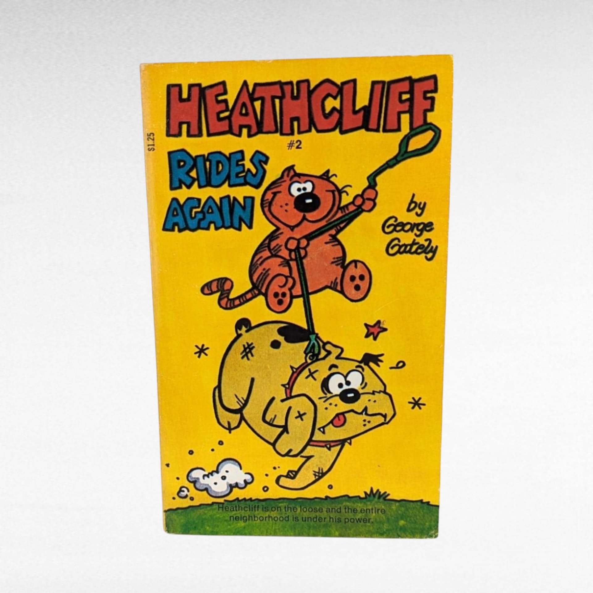 Vintage Heathcliff Book Set, 4 Children's Comic Books, 1980s Kids' Literature, Collectible Paperbacks, Gift for Cat Lovers