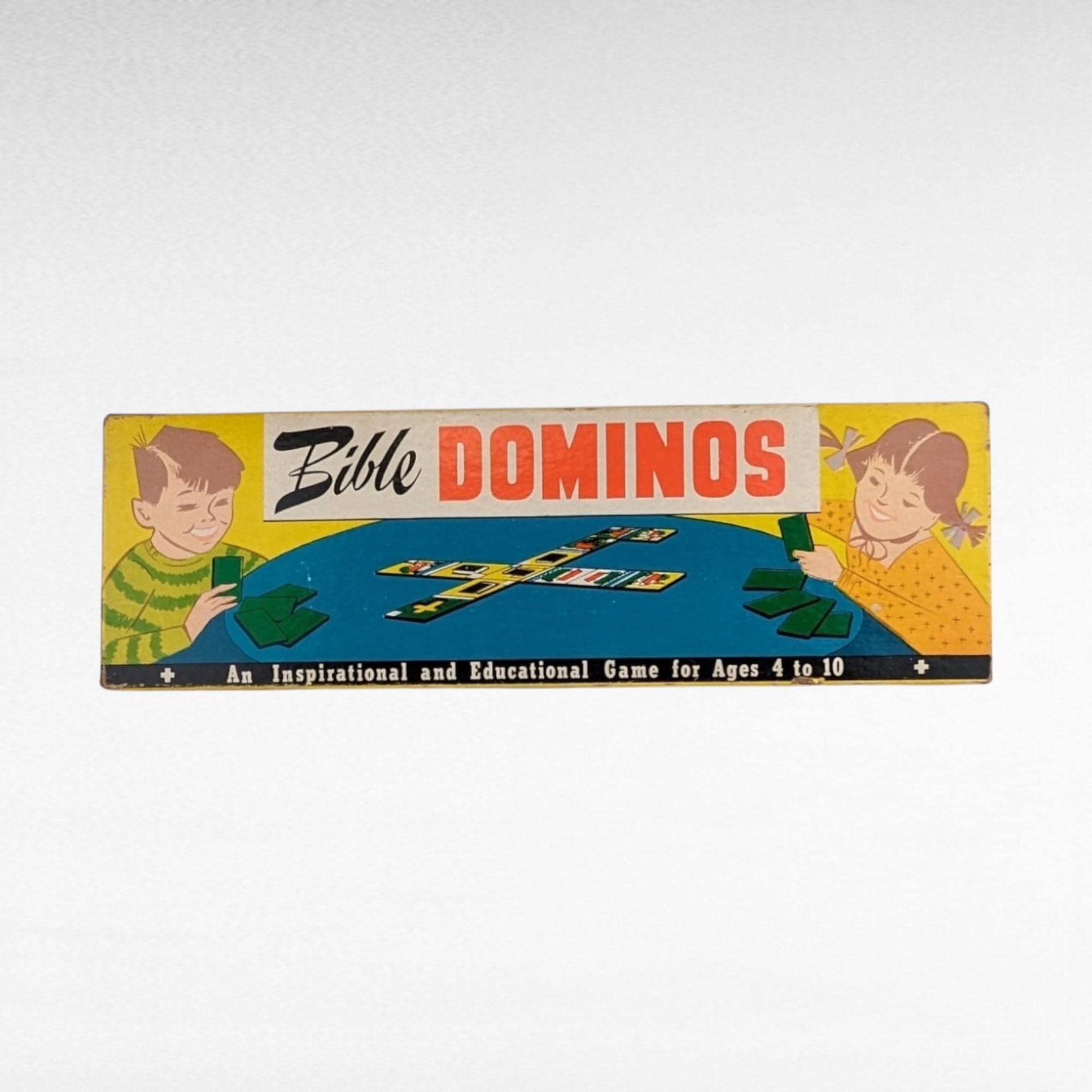 Vintage Bible Dominos Game, Religious Game, Children's Game, Sunday School Game, Educational Game, Christian Gift, Warner Press Game