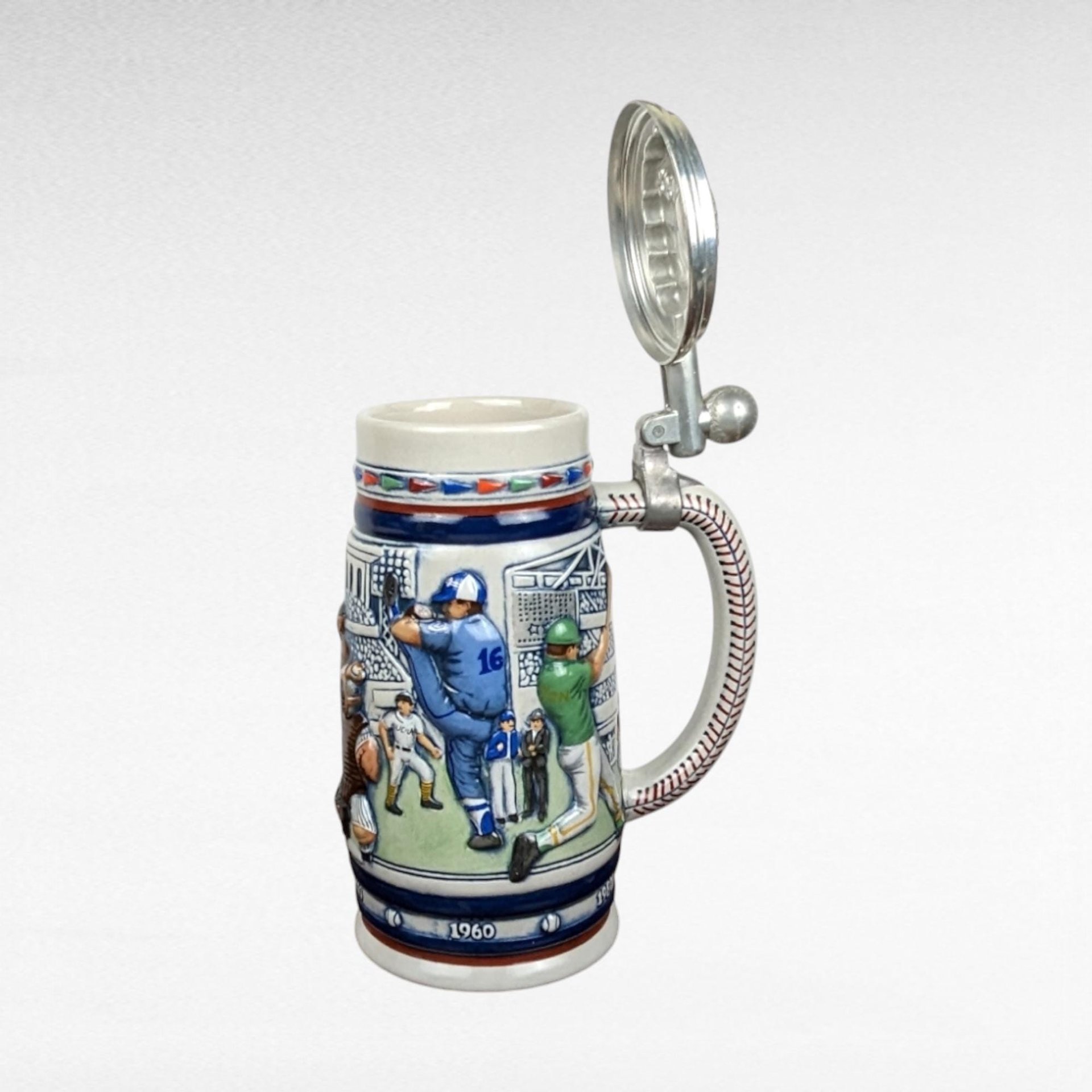 Vintage Avon Sports Steins, 1980s Collectible Beer Mugs, Football and Baseball, Man Cave Decor, Father's Day Gift