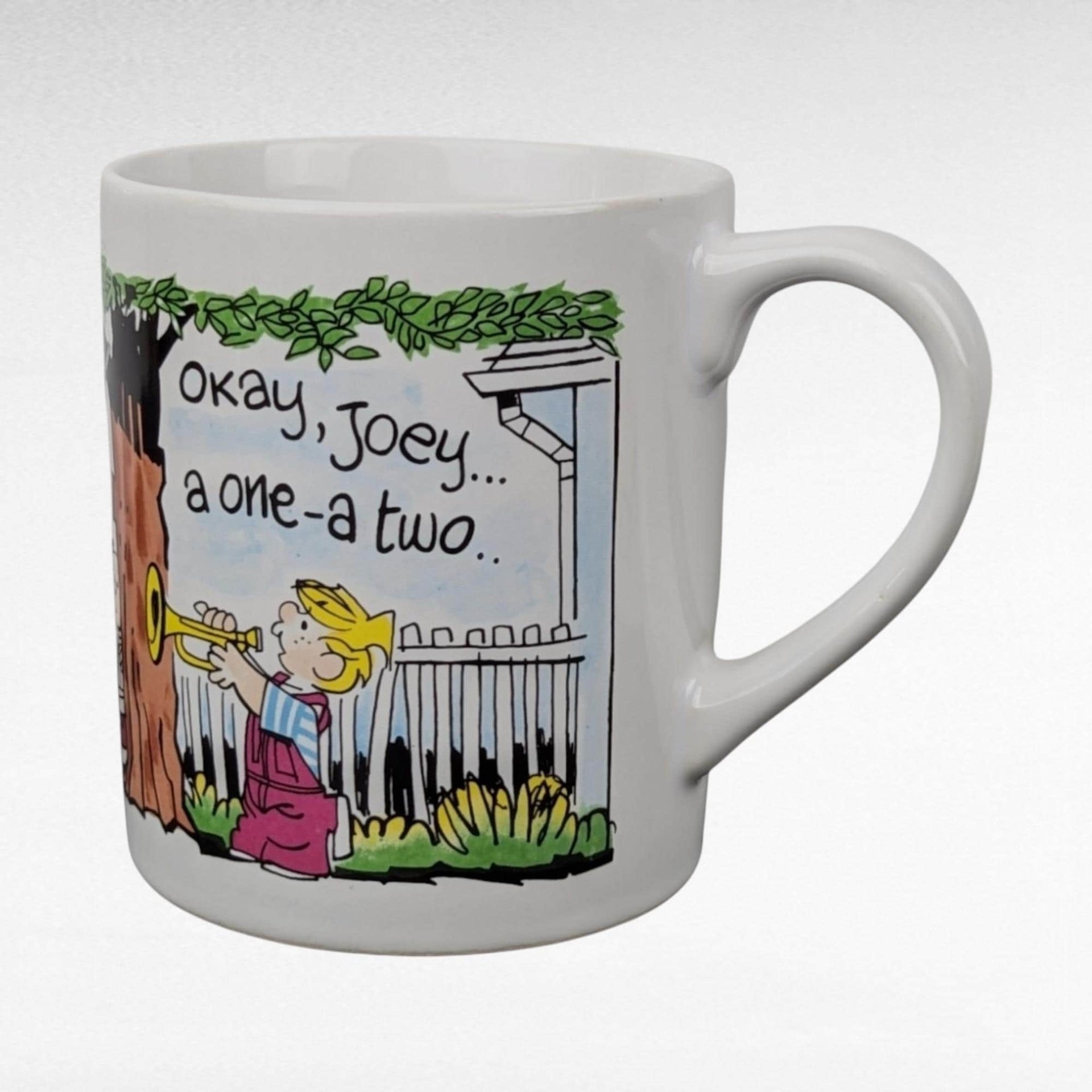 Vintage Cartoon Mugs, Looney Tunes Bugs Bunny, Dennis the Menace, Coffee Mugs, Kids Cups, Collectible Mugs