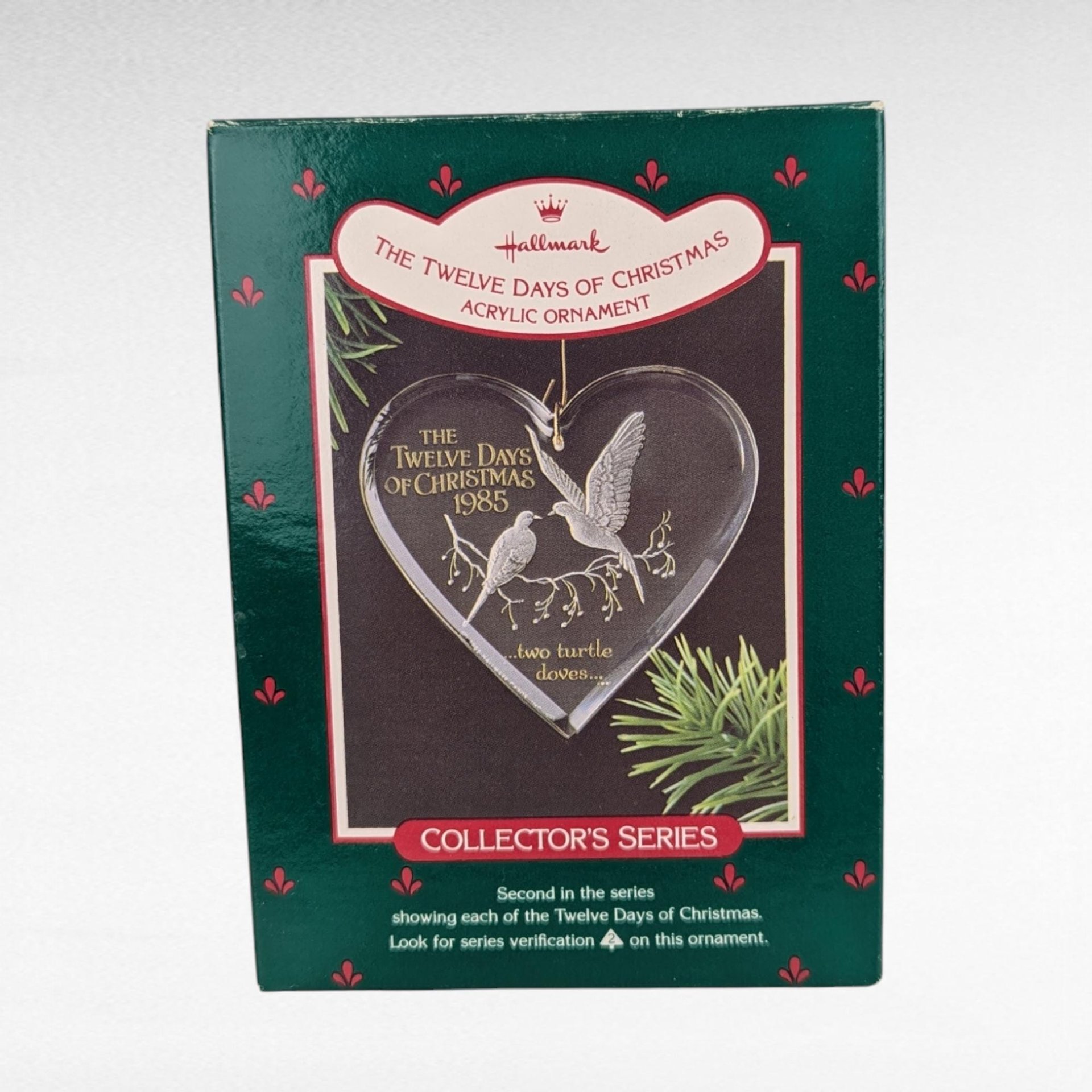 Vintage Hallmark 9 of the 12 Days of Christmas Ornament Lot - 90s Acrylic Keepsake Ornaments with Boxes