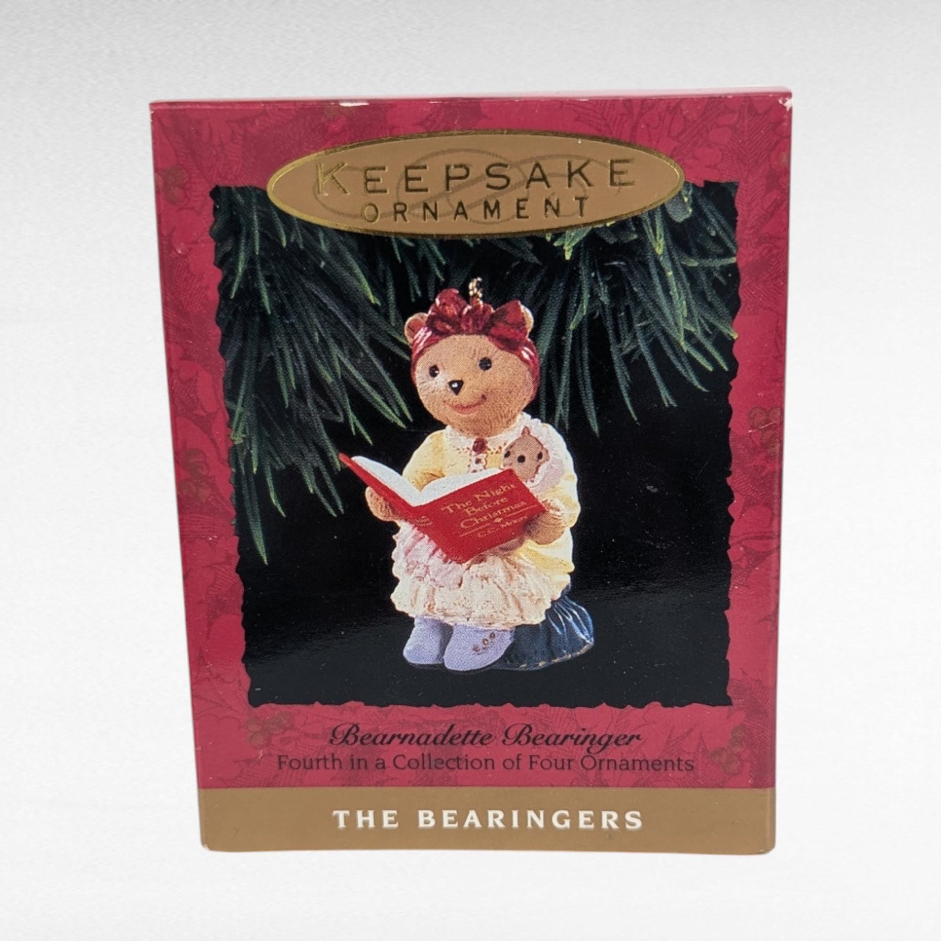 Vintage Hallmark The Bearingers Ornament Lot - 6 Piece Set with Boxes - Collectible Christmas Ornaments