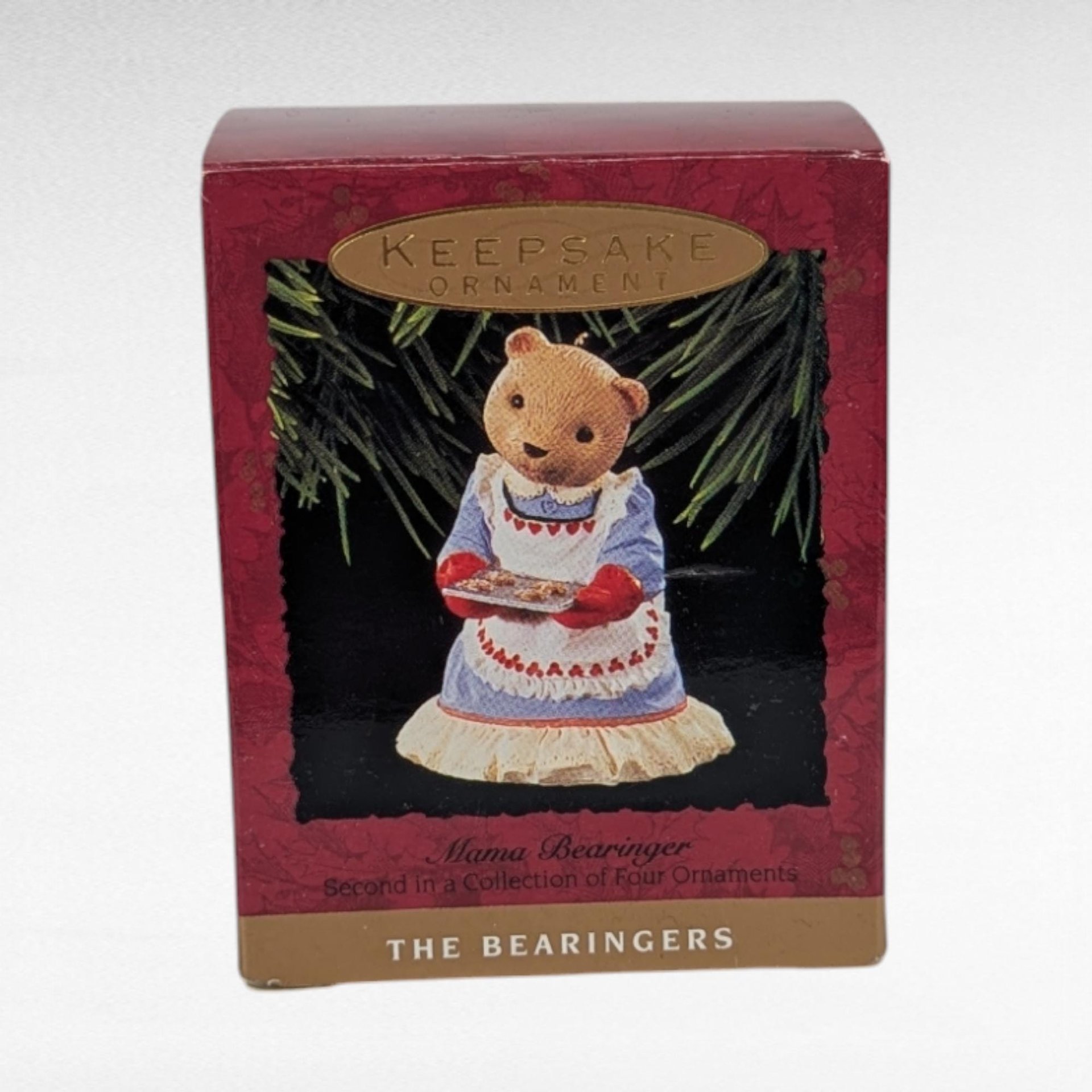Vintage Hallmark The Bearingers Ornament Lot - 6 Piece Set with Boxes - Collectible Christmas Ornaments