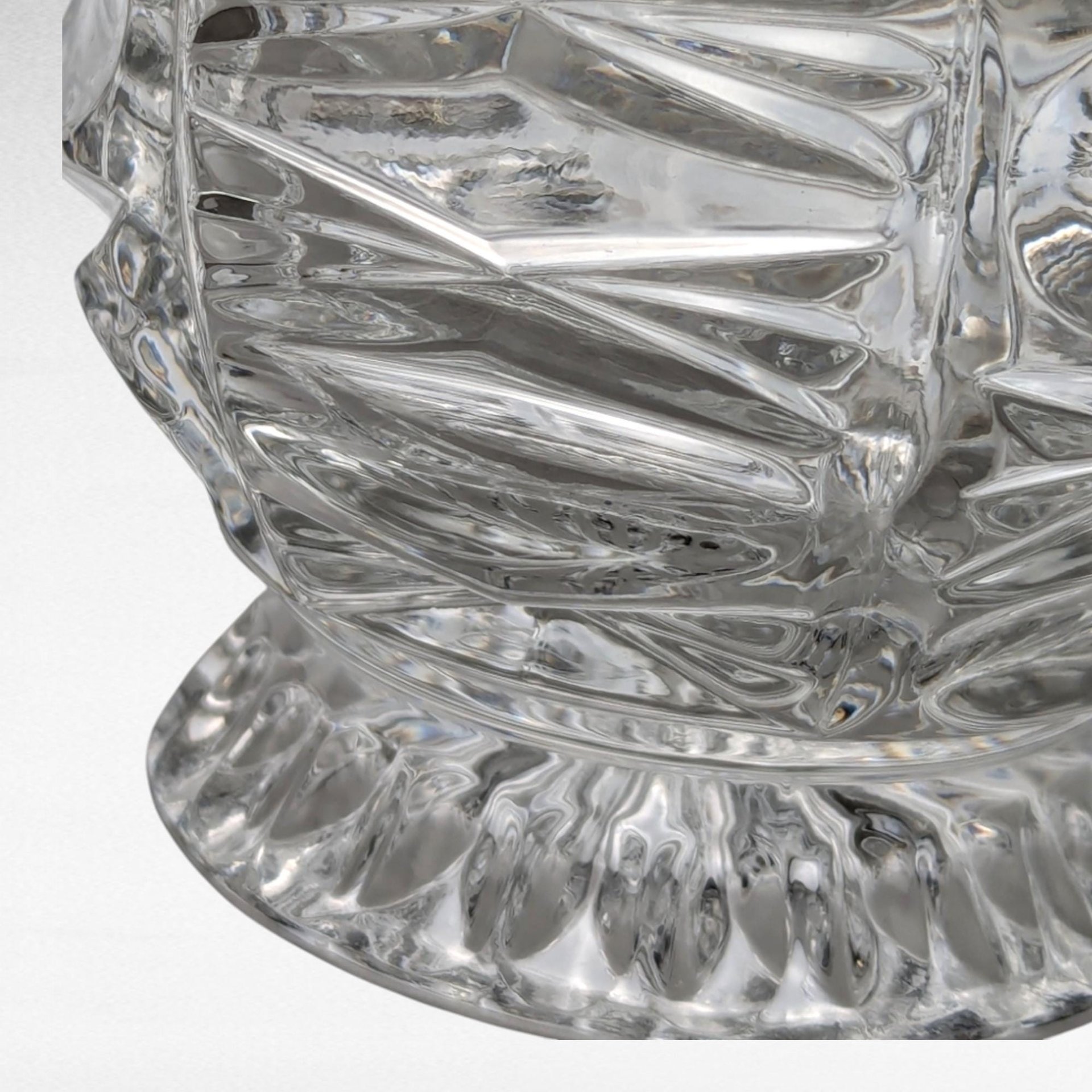 Vintage Crystal Glass Candy Dish with Lid, Clear Glass, Home Decor, Hostess Gift, Candy Jar, Trinket Dish