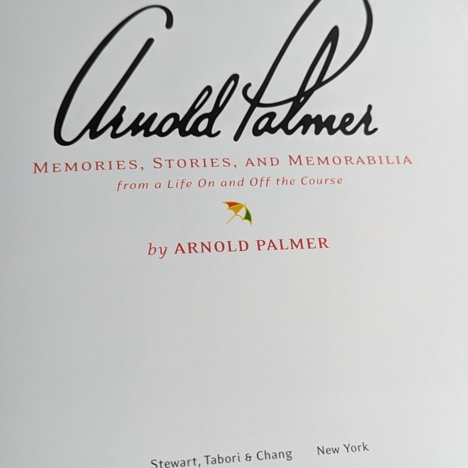 Arnold Palmer "Memories, Stories, and Memorabilia" | Golf Legend Biography | Collectible Book |  Golfer Gift