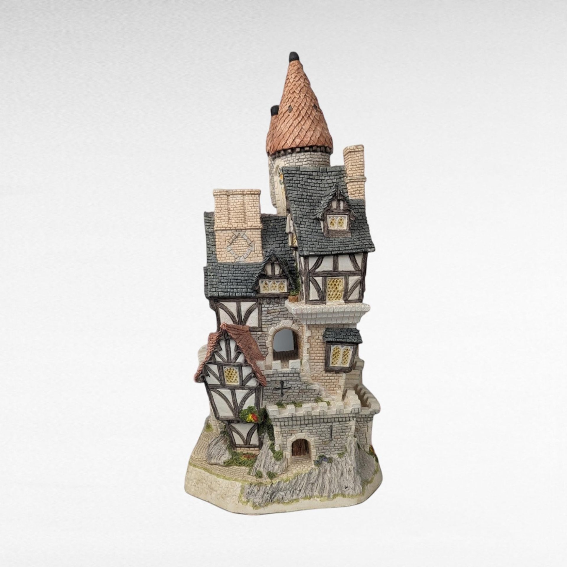 1991 David Winter Castle in the Air, Signed, Collectible Fantasy Cottage, Whimsical Decor, Unique Gift