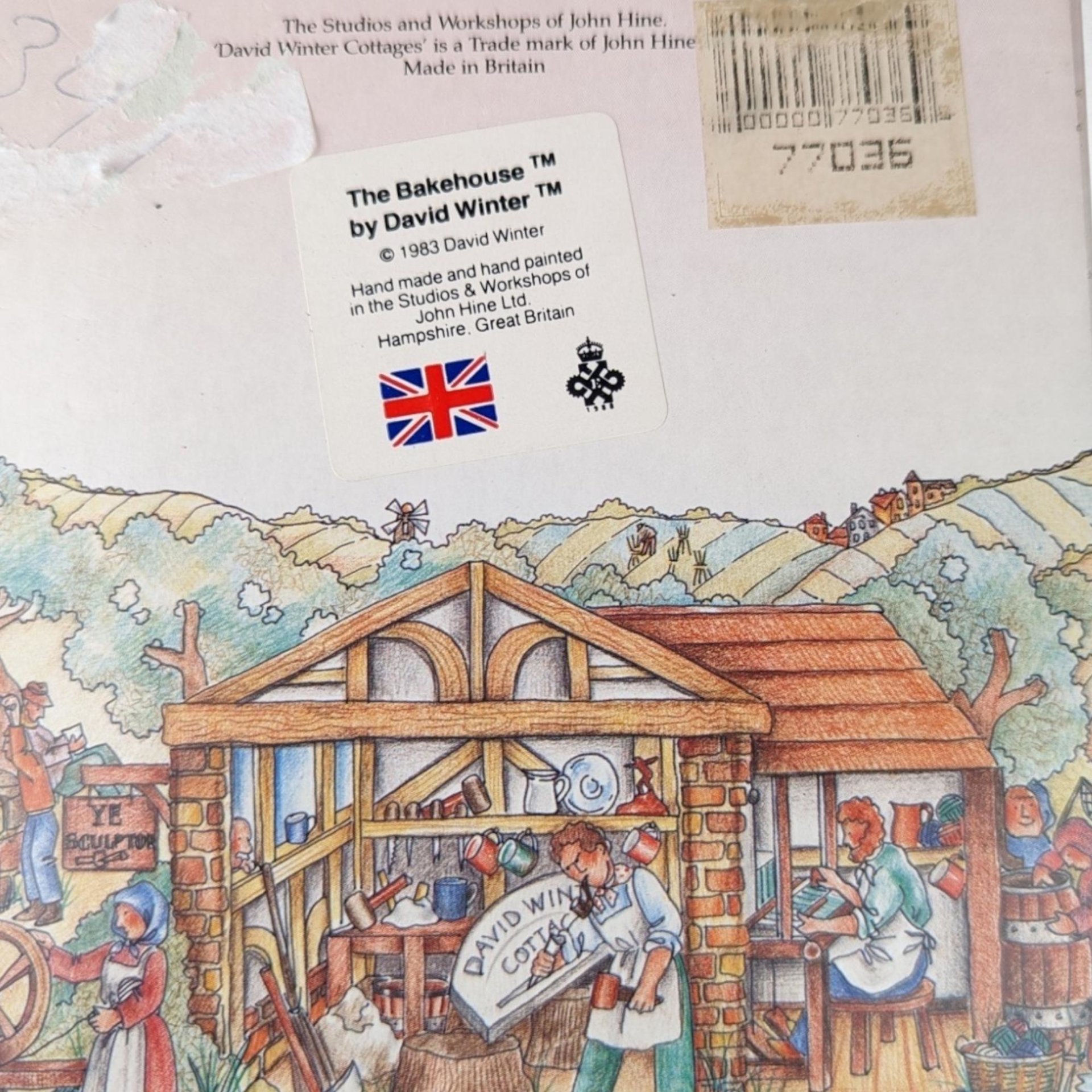1983 David Winter Cottage "The Bakehouse" | with COA and Original Box | Vintage Collectible