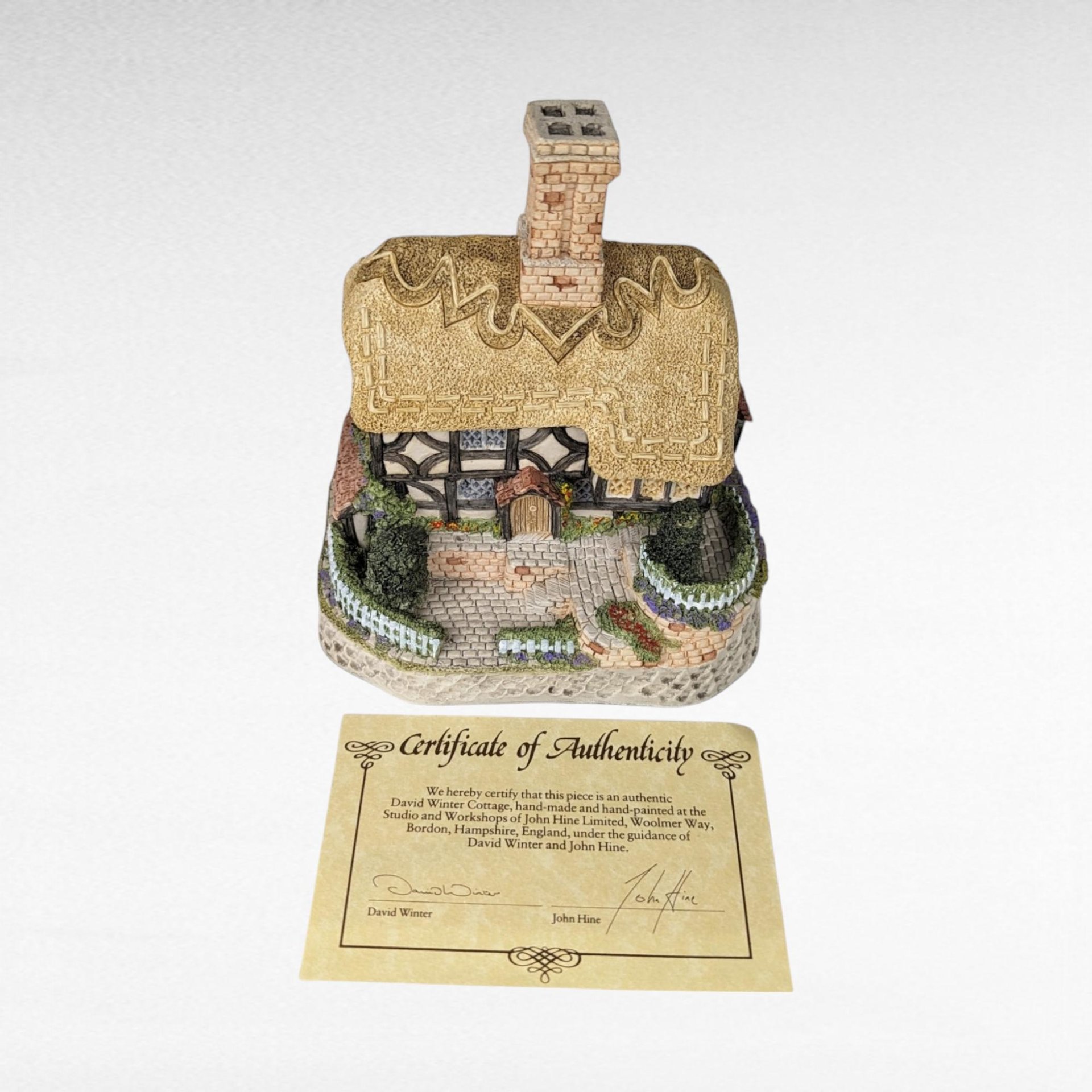 1993 David Winter Cottage "Plum Cottage" | with COA and Original Box | Vintage Collectible
