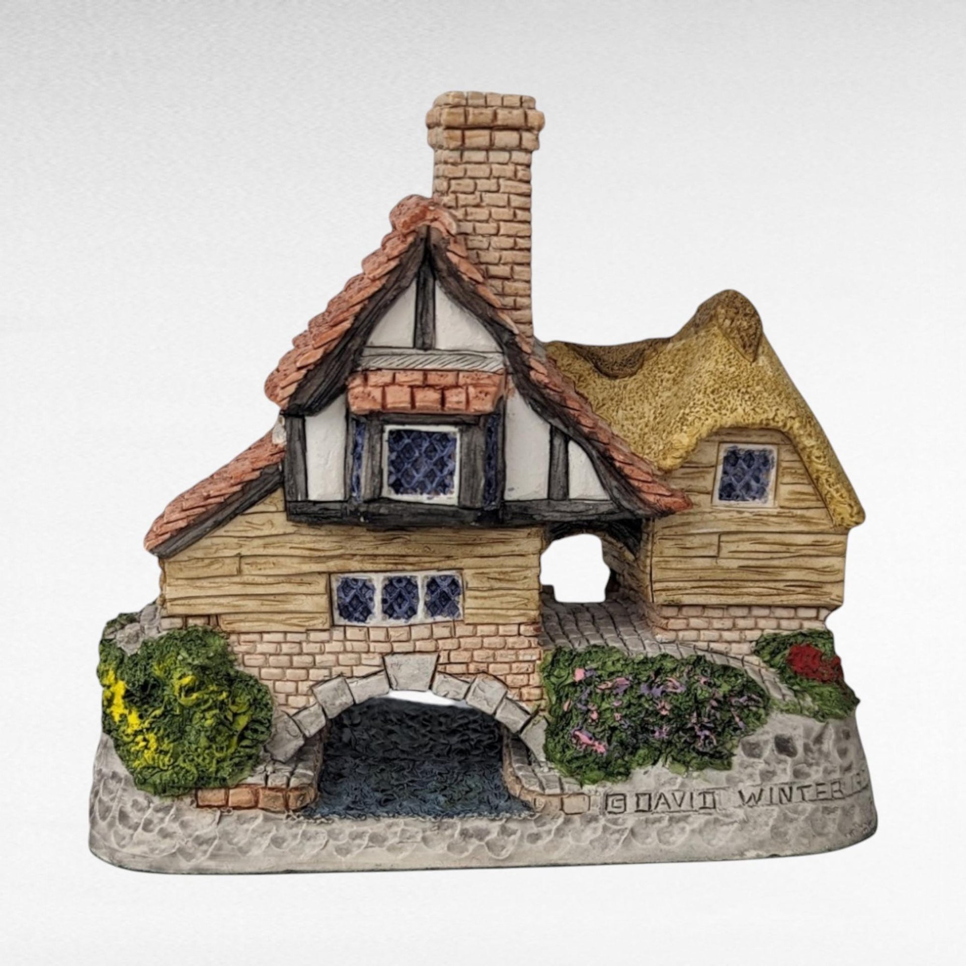 1993 David Winter Cottage "Birthday Cottage" | with COA and Original Box | Vintage Collectible