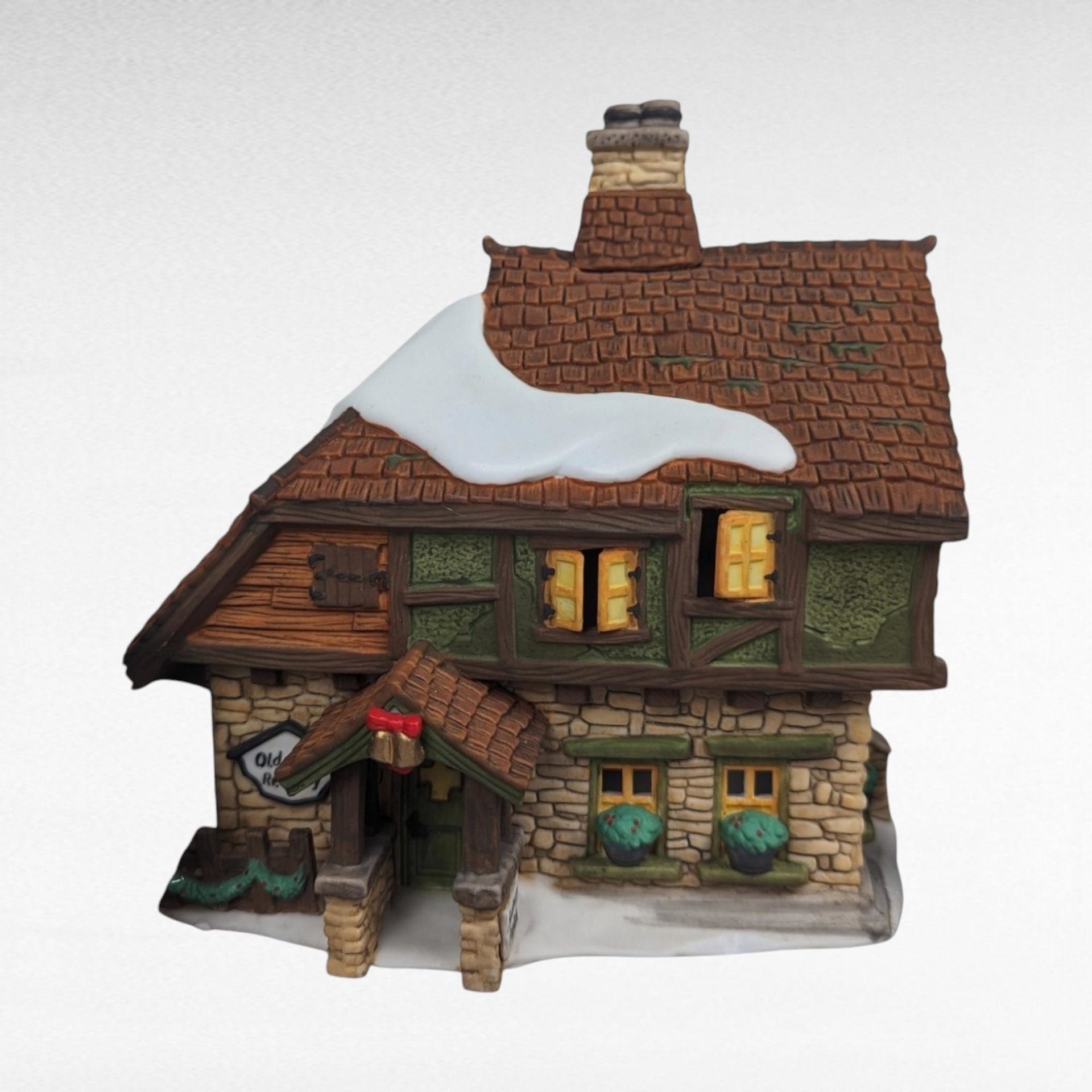 1997 Dept 56 Heritage Village FLAWED "The Spirit of Giving" 13 Piece Set