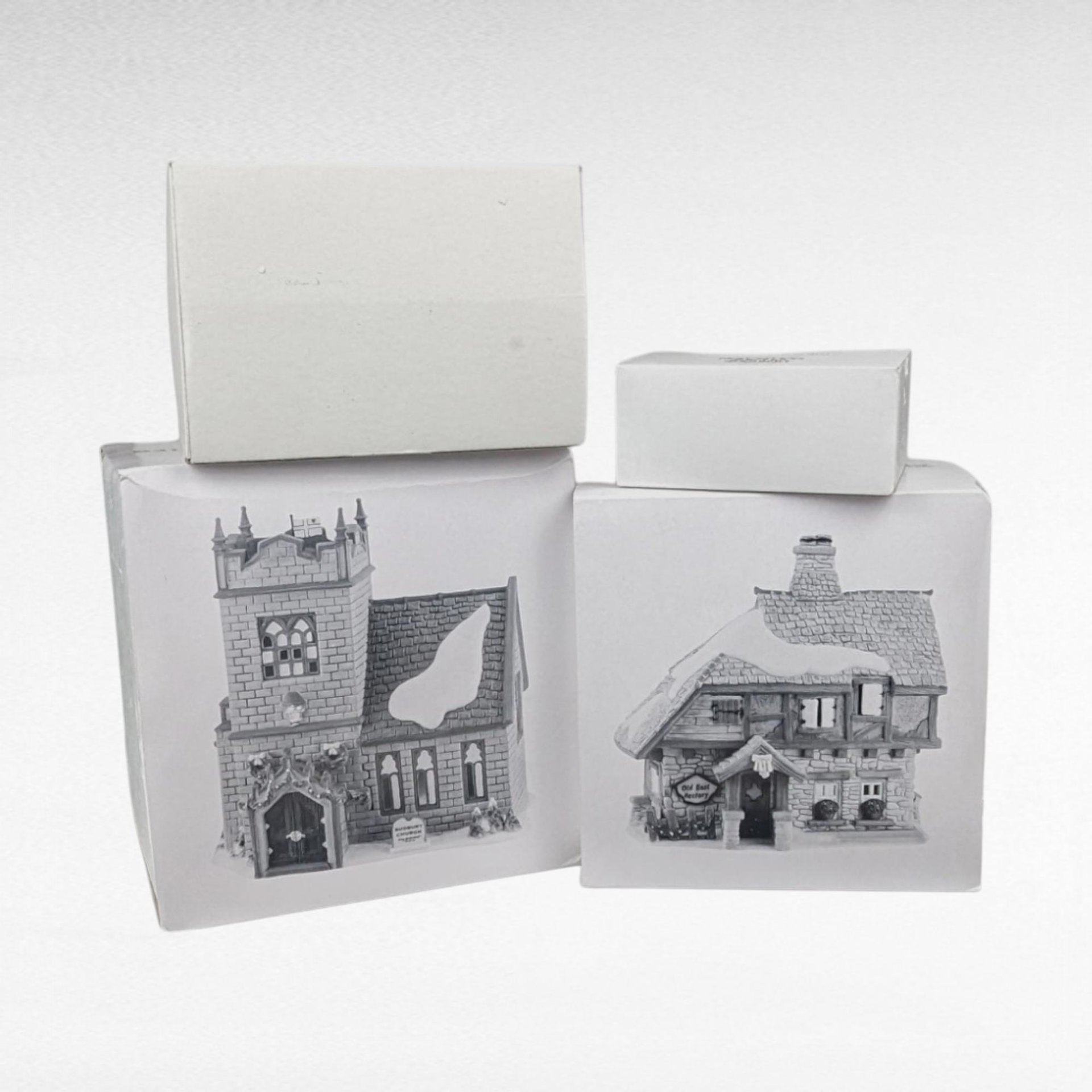 1997 Dept 56 Heritage Village FLAWED "The Spirit of Giving" 13 Piece Set