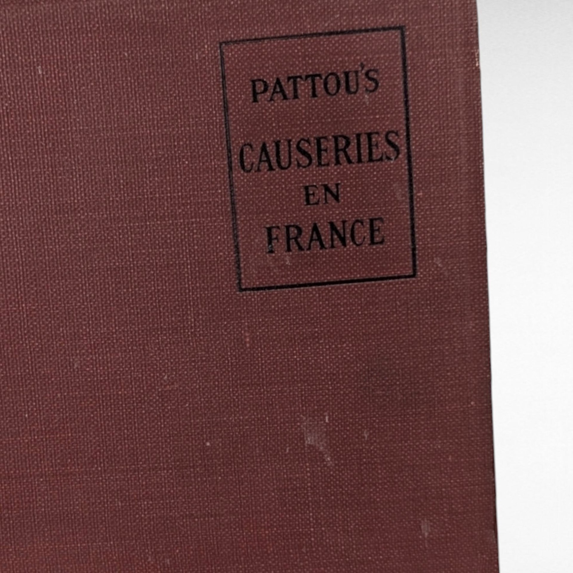 1918 Causeries en France French Conversation Book, Military Conversations, Antique Language Study, Gift for Linguist,Military History Buff