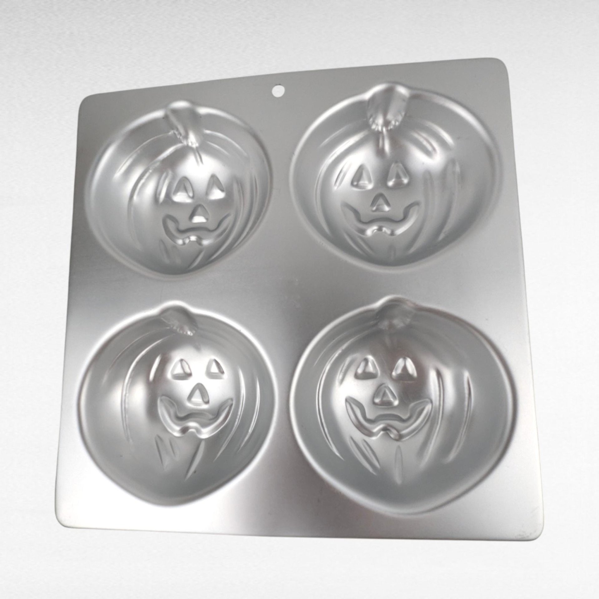 Vintage Wilton Halloween Baking Pans, 1990 & 1995 Pumpkin Cake Pans, Jack O Lantern Treat Pan, Fall Baking, Gift for Baker
