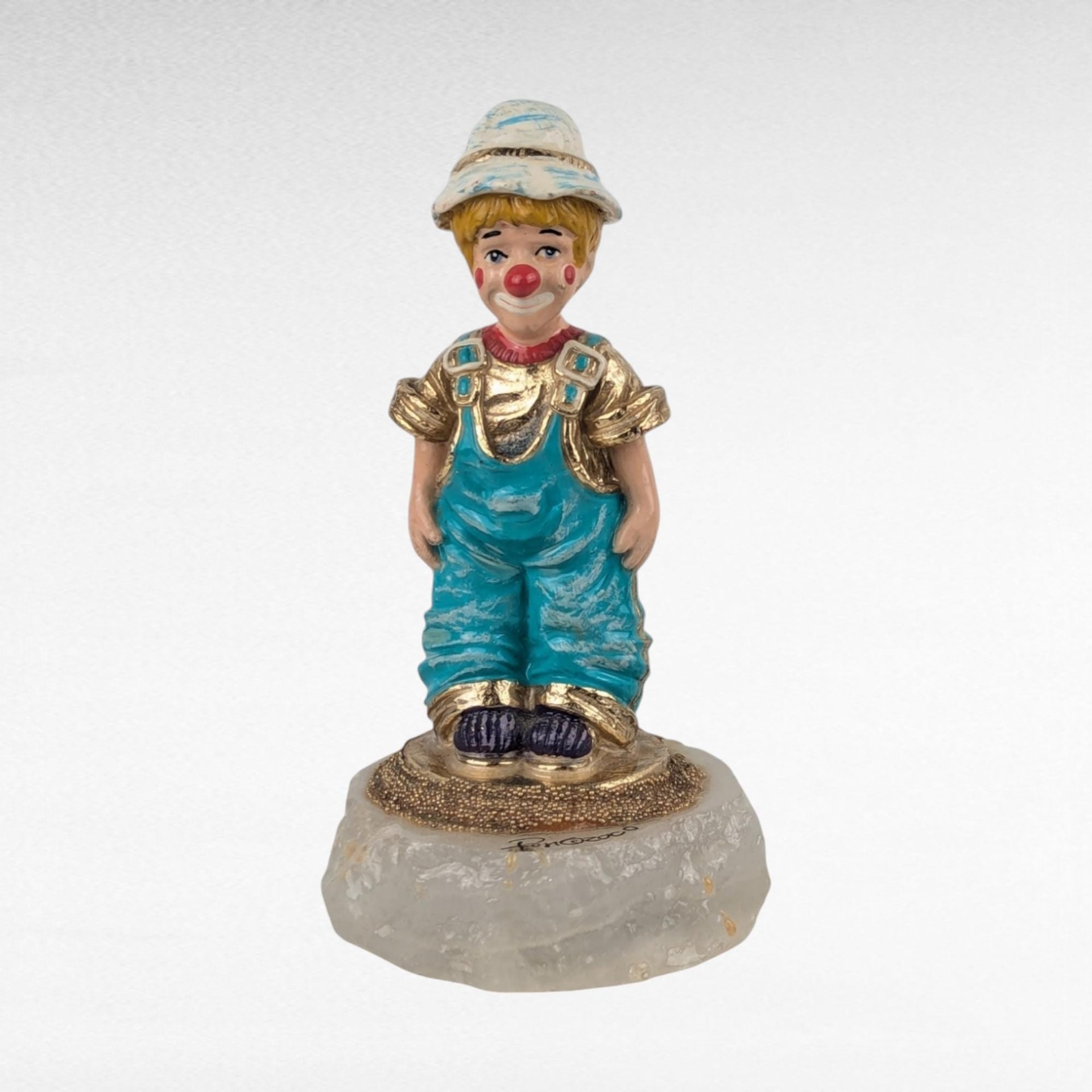 Vintage 2000 Ron Lee Rascal Clown Figurine, 4.5" Collectible Clown, Whimsical Decor, Gift for Clown Collectors