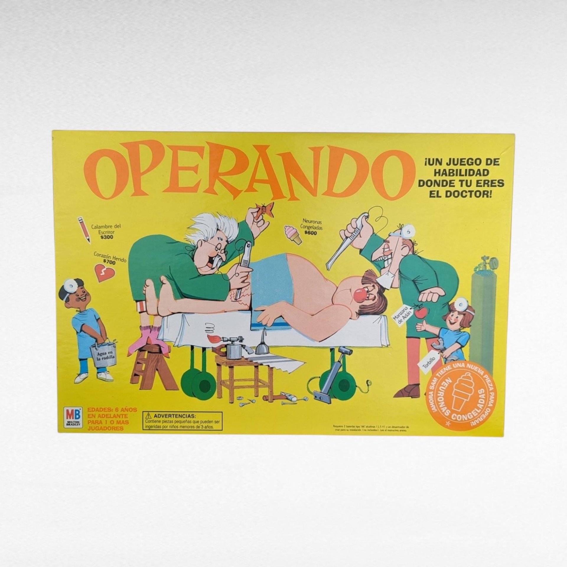 2004 Milton Bradley Operando Spanish Edition | Vintage Operation Game | Classic Board Game | Kids Game | Family Game Night