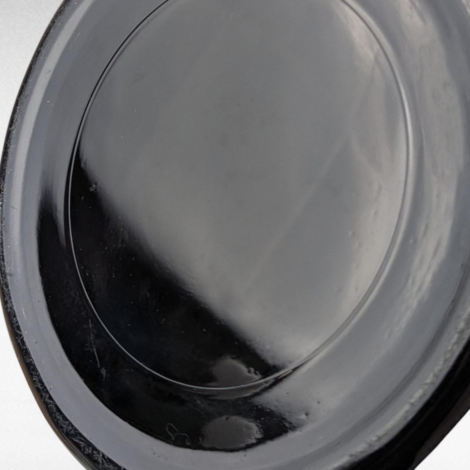 Vintage L.E. Smith Mt. Pleasant Black Glass Bean Pot with Lid | Black Amethyst Glassware |  Collectible Kitchenware | Serving Dish