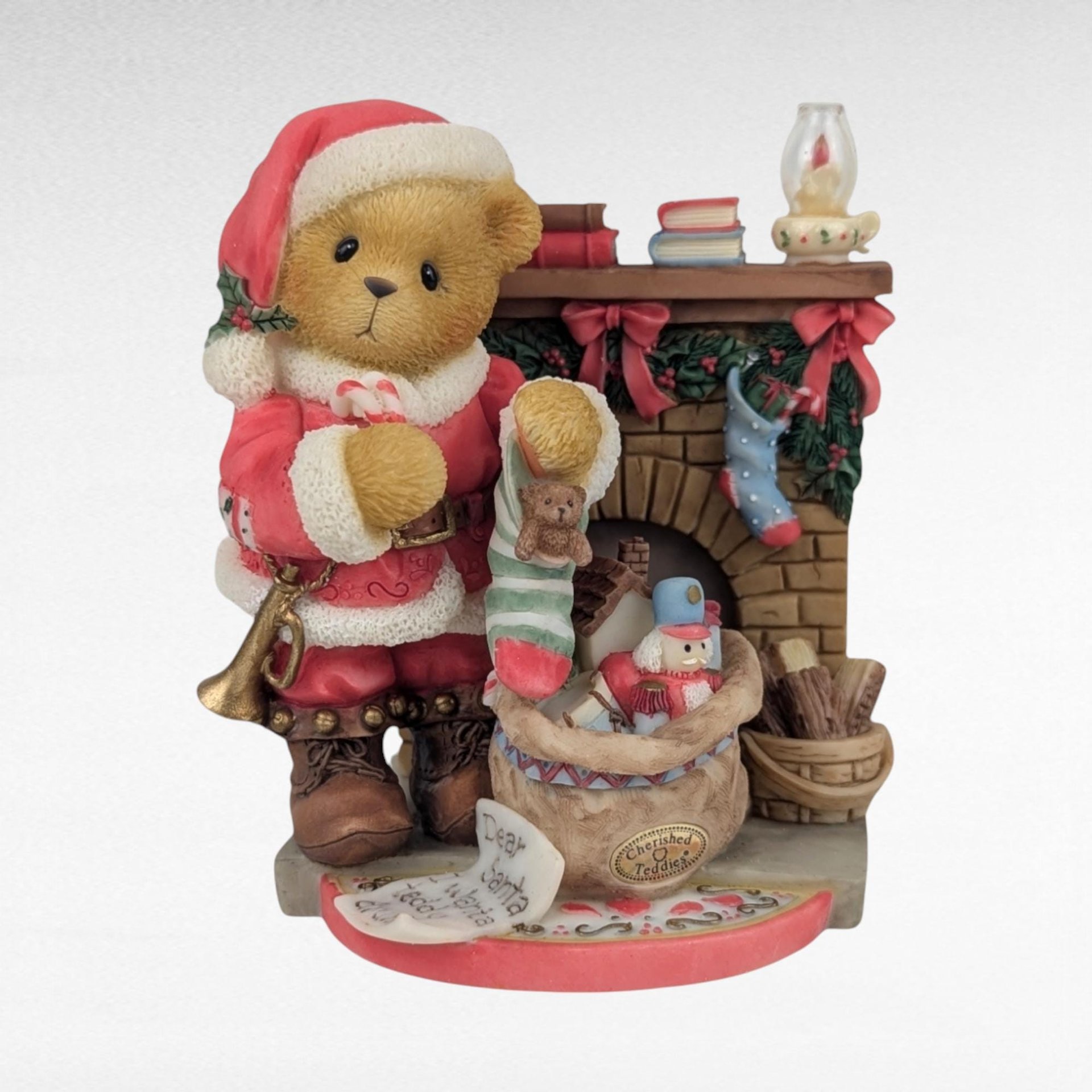 Vintage Cherished Teddies Figurines, Christmas Bears, Collectible Figurines, 1990s-2000s, Gift for Collector, Holiday Decor