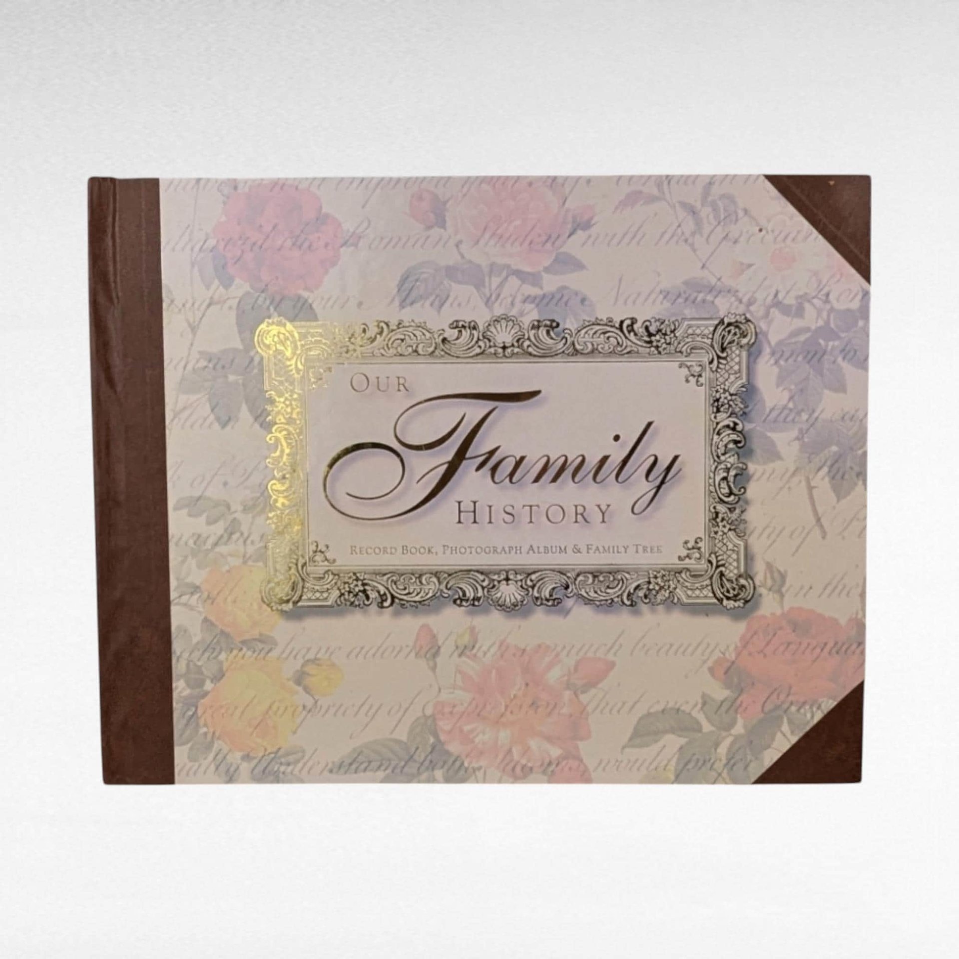 Vintage 1998 Our Family History Book - Photo Album & Genealogy Record - Gift for Family, Keepsake