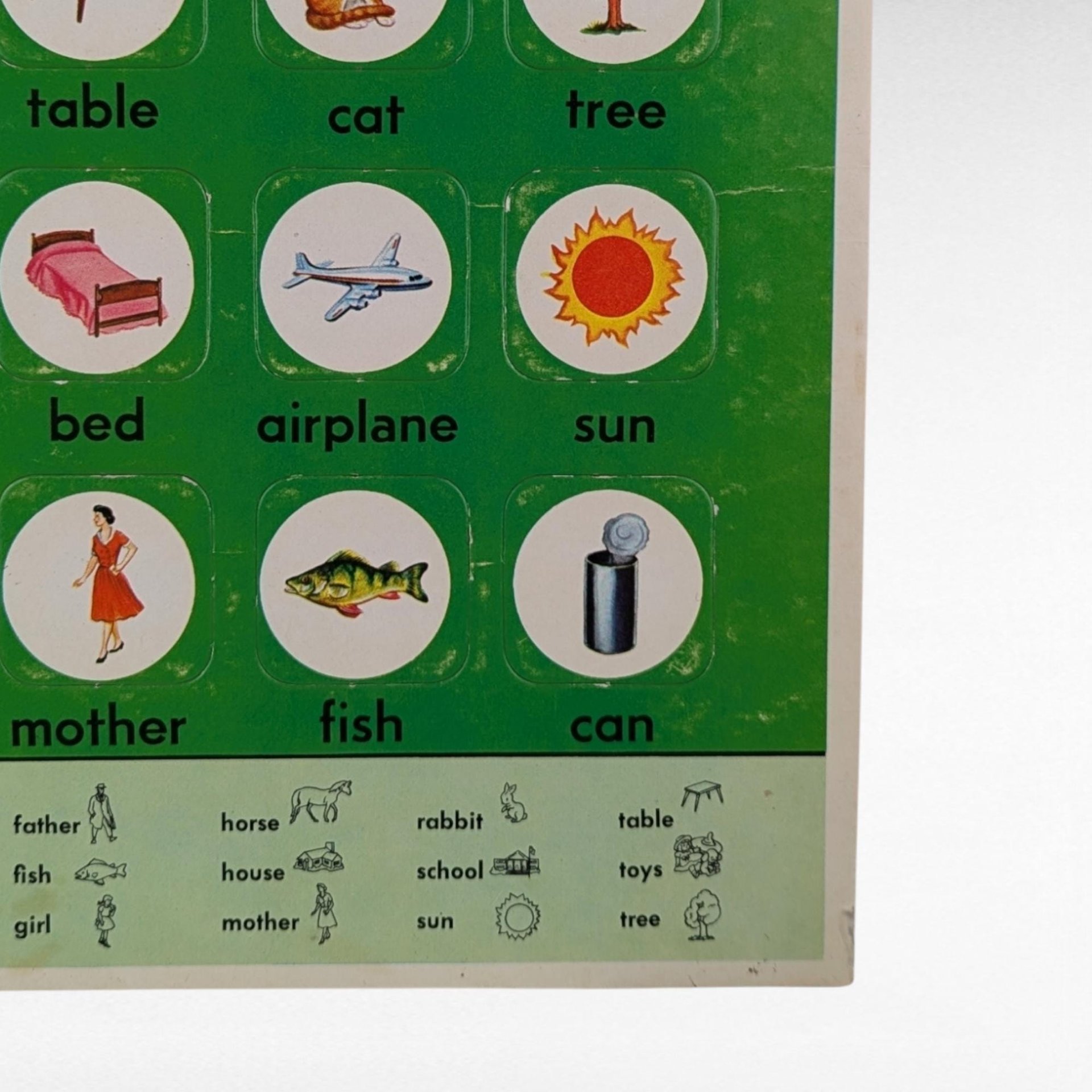 Vintage Whitman Help Yourself Picture Word Puzzles, 1961 No. 1 & 3, Educational Toys, Preschool Learning, Kids Room Decor