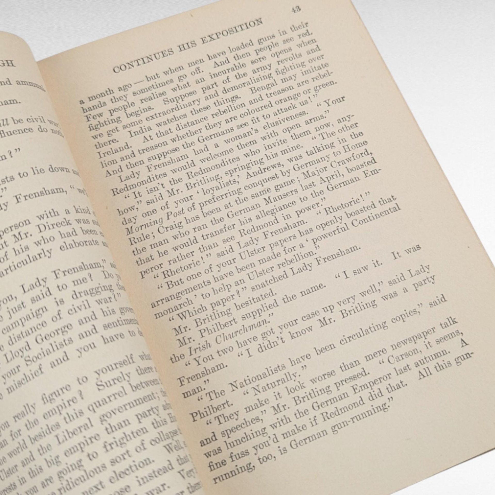 1916 Antique Wartime Novel, Mr. Britling Sees It Through, H.G. Wells, WWI Era Literature, Vintage Hardcover, The Macmillan Company
