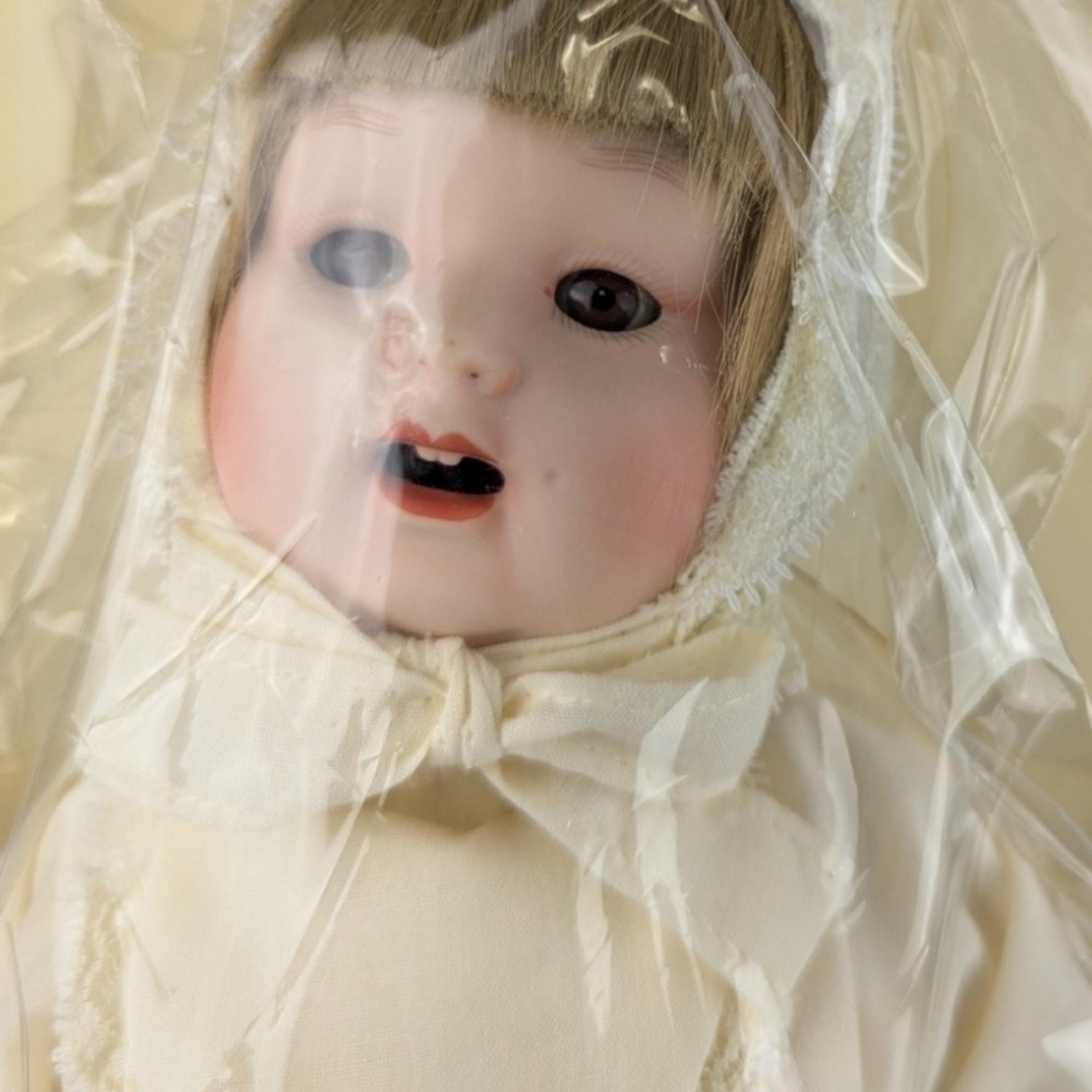Vintage Avon Gallery Porcelain Doll, Shelburne Museum Collection, Collectible Doll,  Porcelain Doll with Stand, Gift for Doll Collector