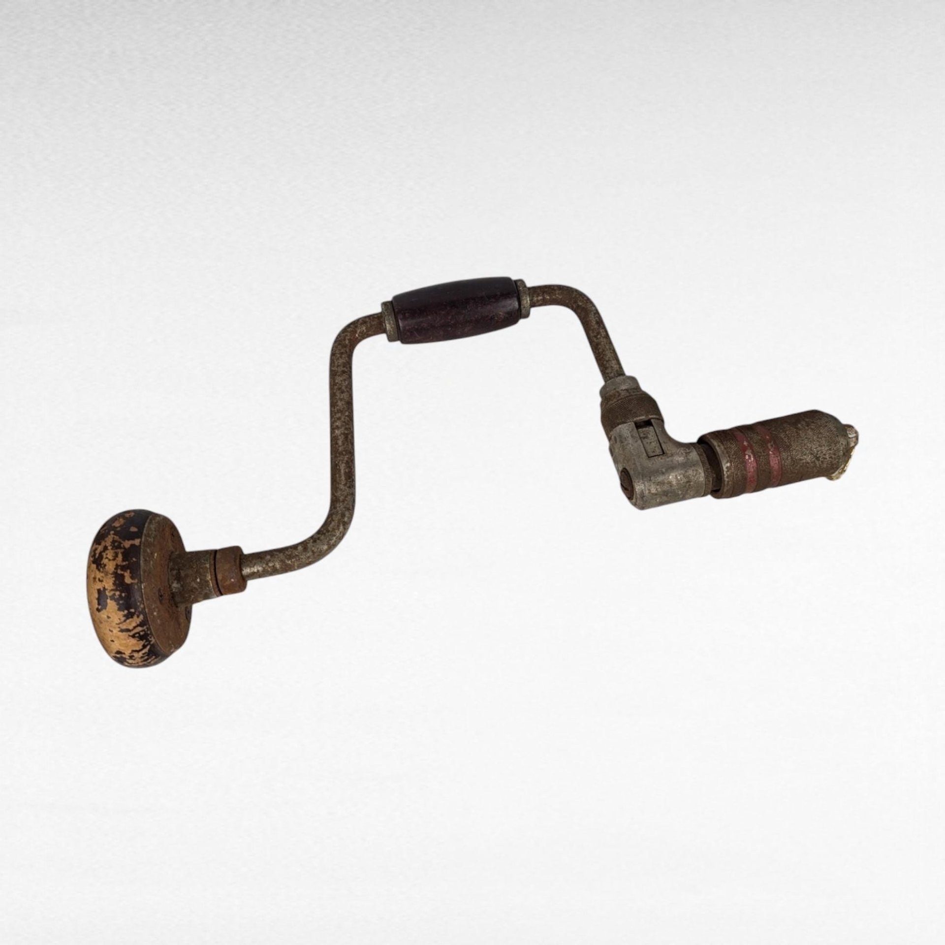 Vintage Ratcheting Hand Drill, Woodworking Tool, Collectible Tool, Man Cave Decor