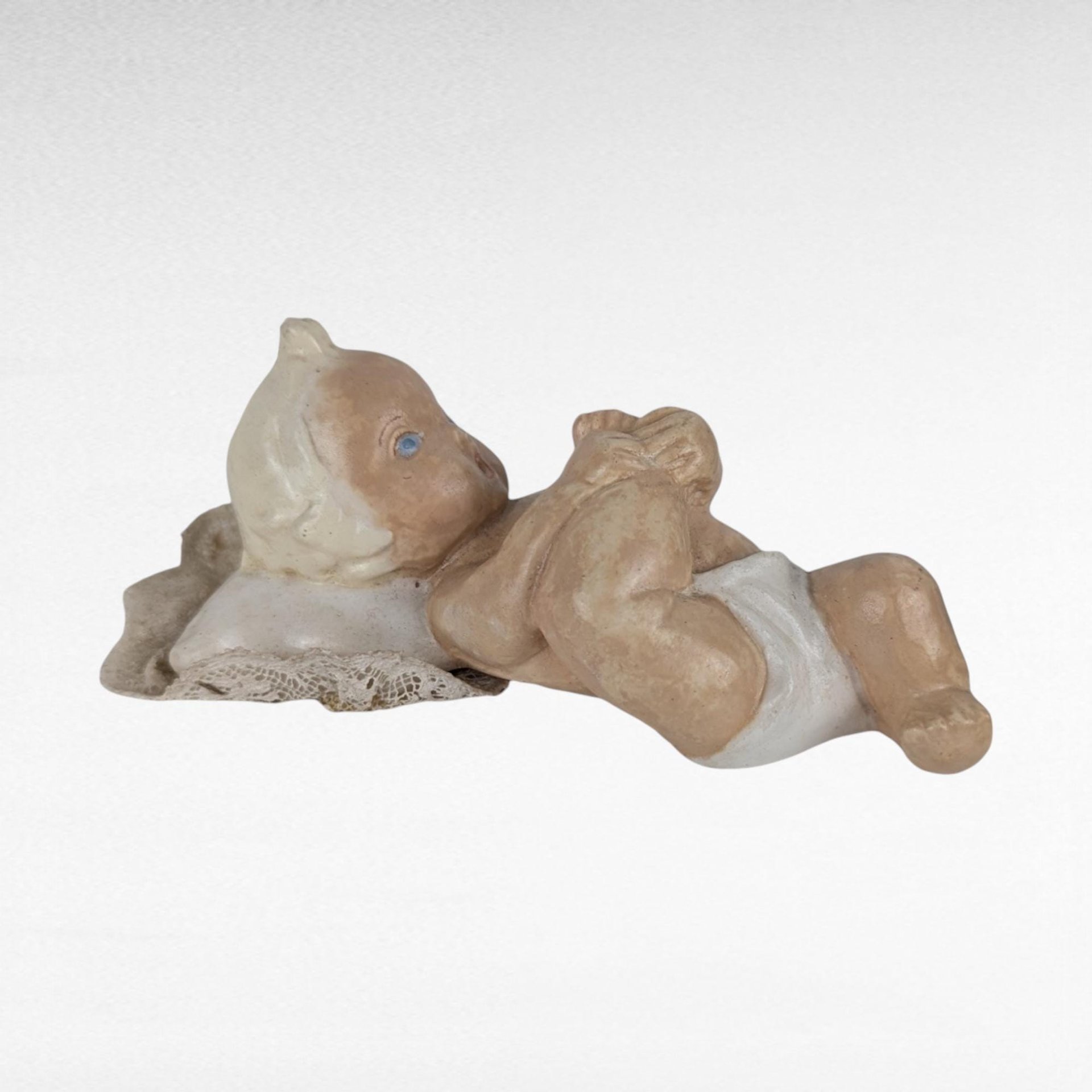Vintage Chalkware Babies, Pair of Baby Figurines, Nursery Decor, Vintage Baby Doll, Collectible Figurines, Unique Gift