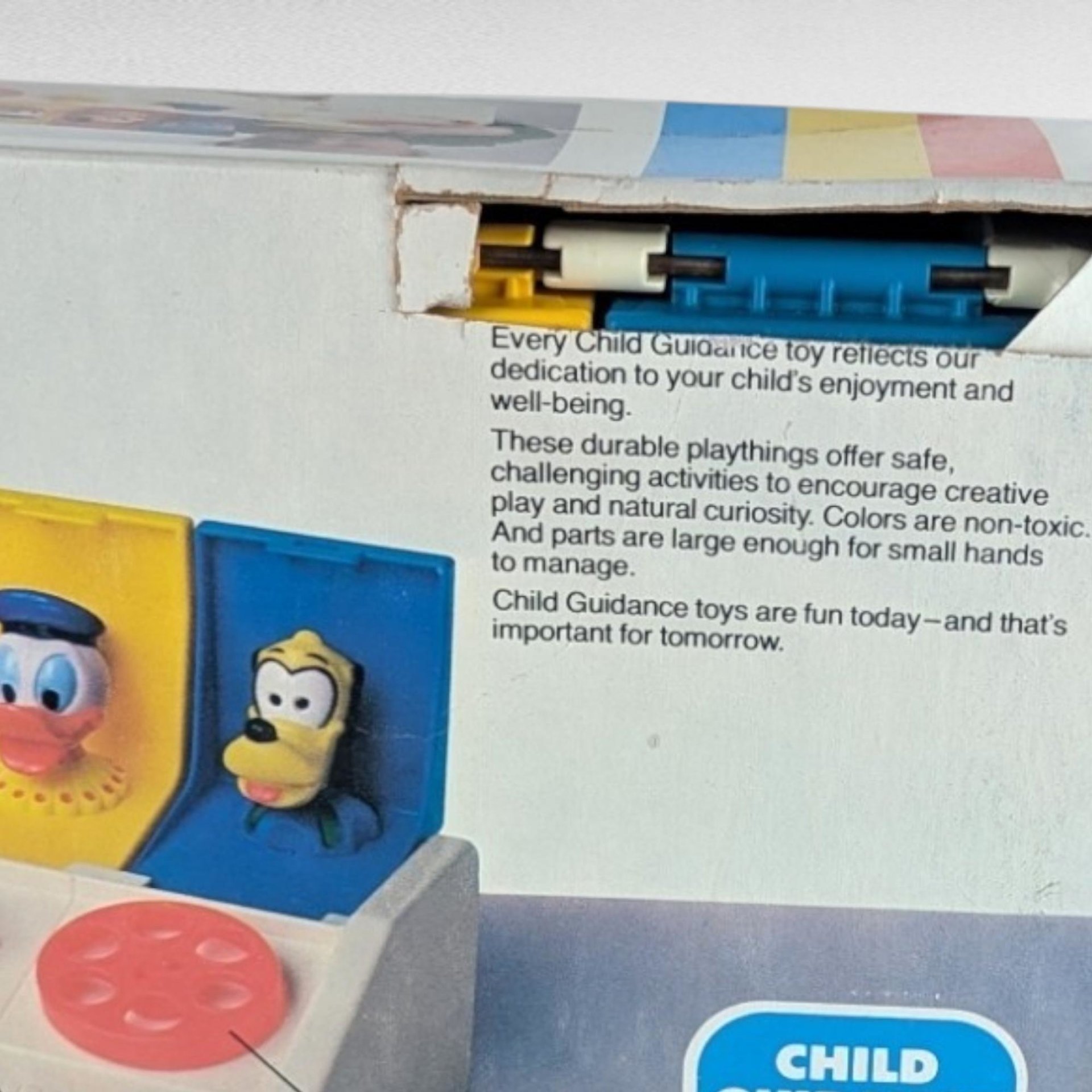 Vintage 1980 Disney Busy Poppin' Pals, Pop-Up Toy, Mickey Mouse, Donald Duck, Goofy, Preschool Toy, Collectible Toy